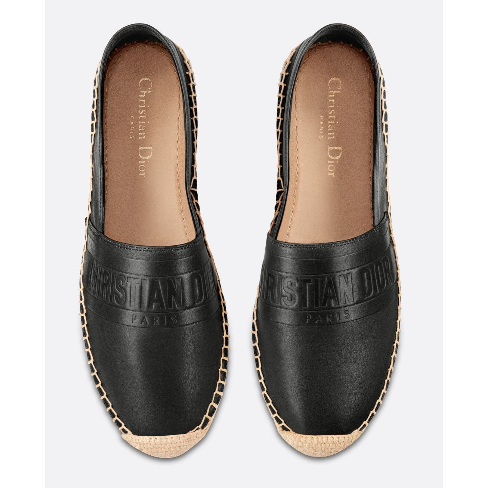 Dior Granville Lambskin Slip Embroidered Espadrille Flat 40 Size US 10 / IT 40 - 6 Thumbnail