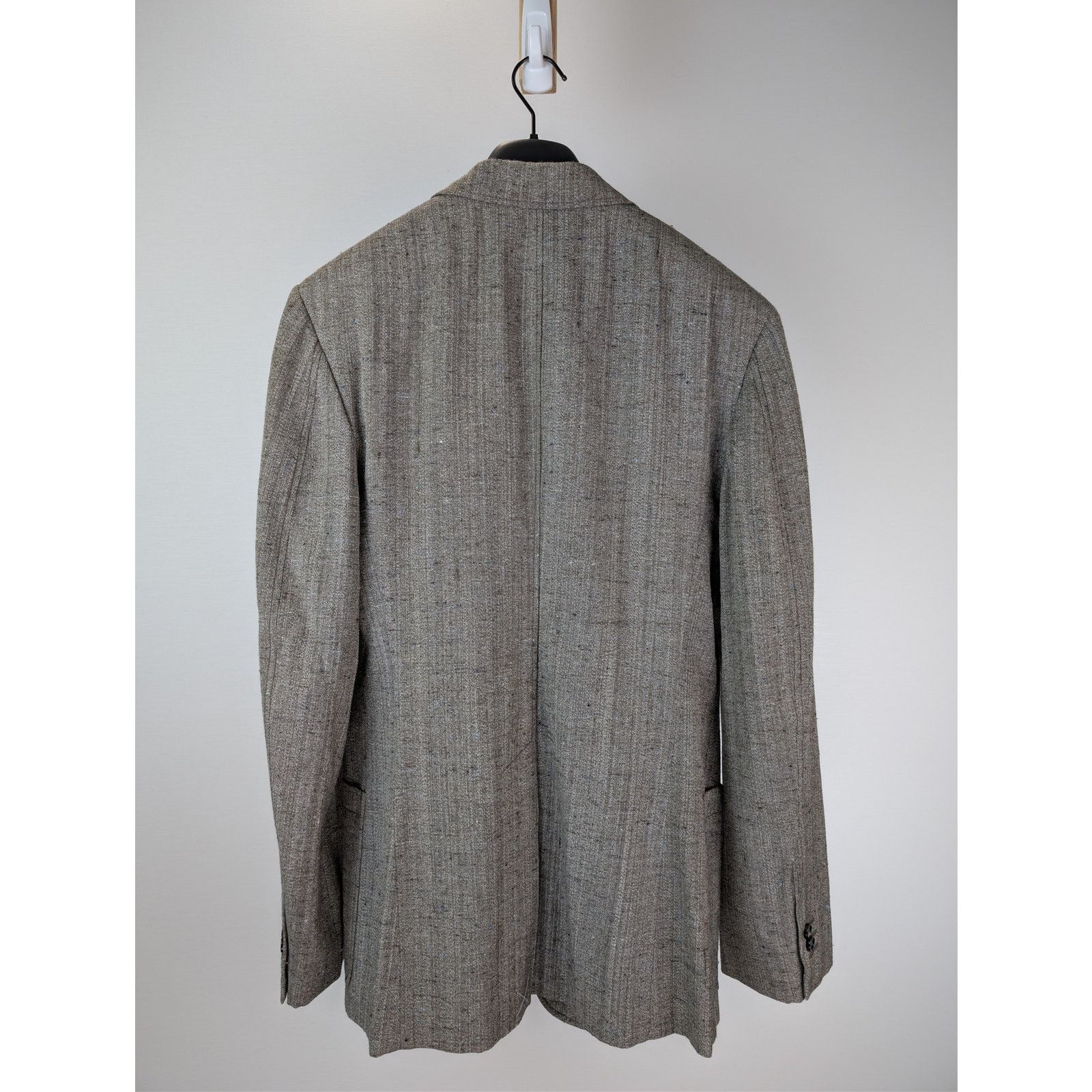 Bottega Veneta o1rshd1 Knotted Melange Viscose-Silk Jacket in Brown / White Size US M / EU 48-50 / 2 - 13 Thumbnail