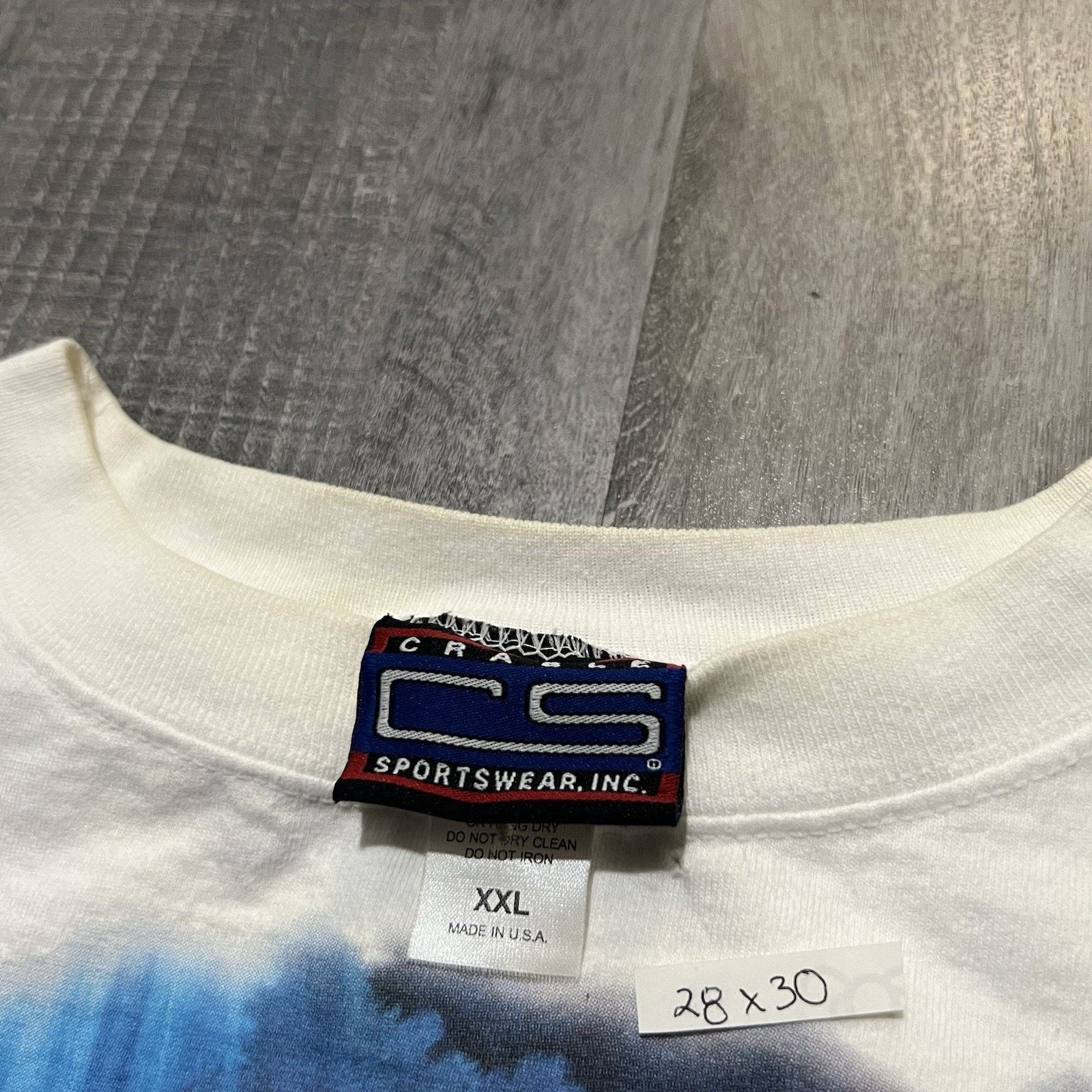 Vintage VTG Florida Travel T Shirt 90s Crable White Oceanic Dolphins Size US XXL / EU 58 / 5 - 5 Thumbnail