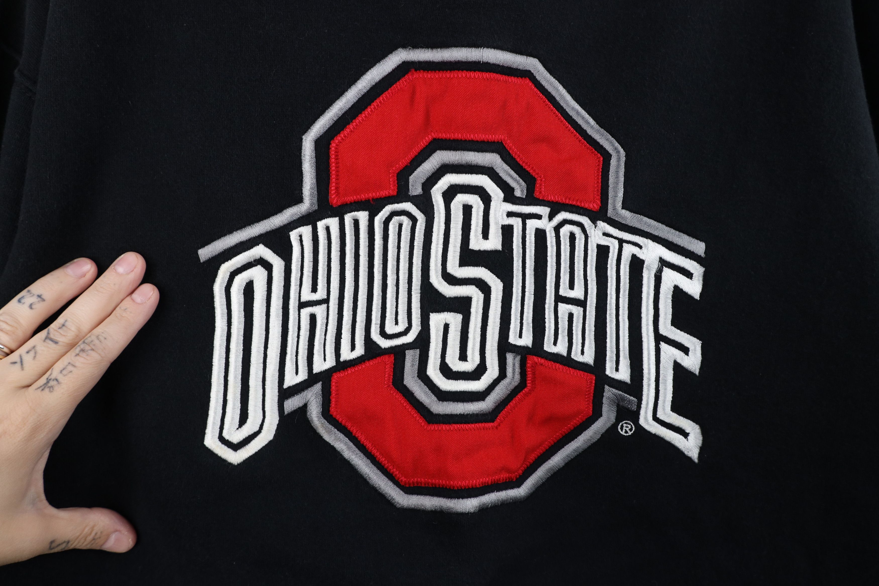 Vintage Vintage 90s Ohio State University Boxy Fit Hoodie Sweatshirt Size US XL / EU 56 / 4 - 4 Thumbnail