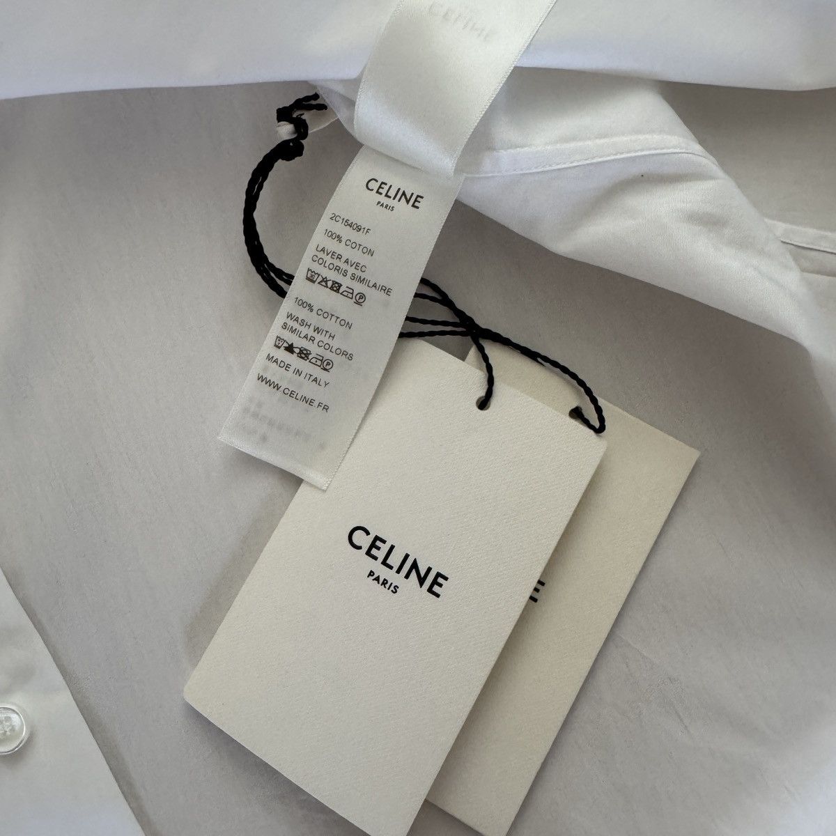 Celine Celine by Hedi Slimane Modern Cl Collar Shirt Size US M / EU 48-50 / 2 - 9 Thumbnail