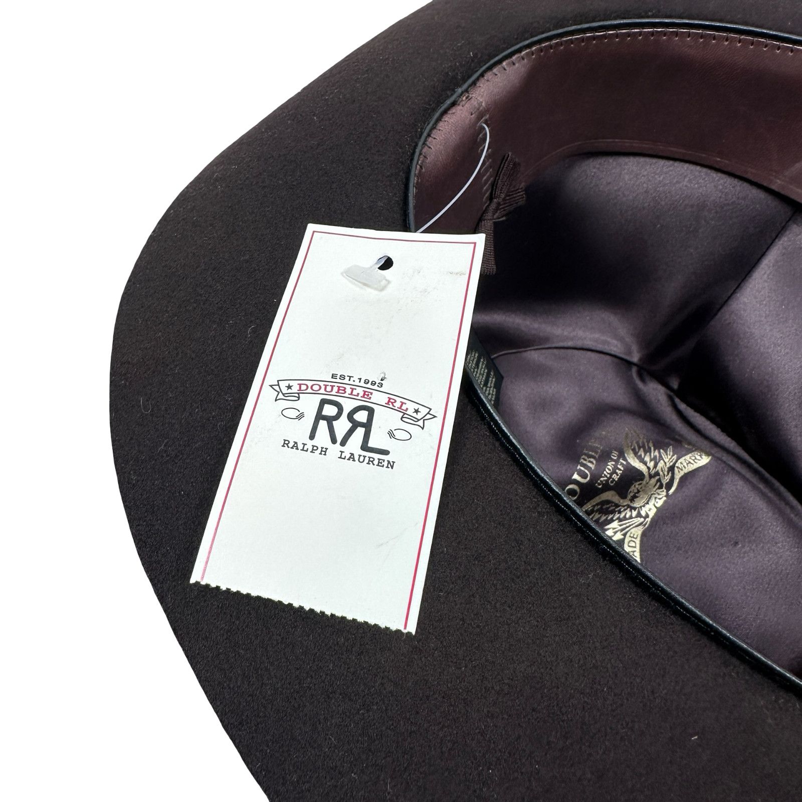 RRL Ralph Lauren RRL Ralph Lauren Double RL Fedora Hat Men L Brown Pinched Size ONE SIZE - 8 Thumbnail