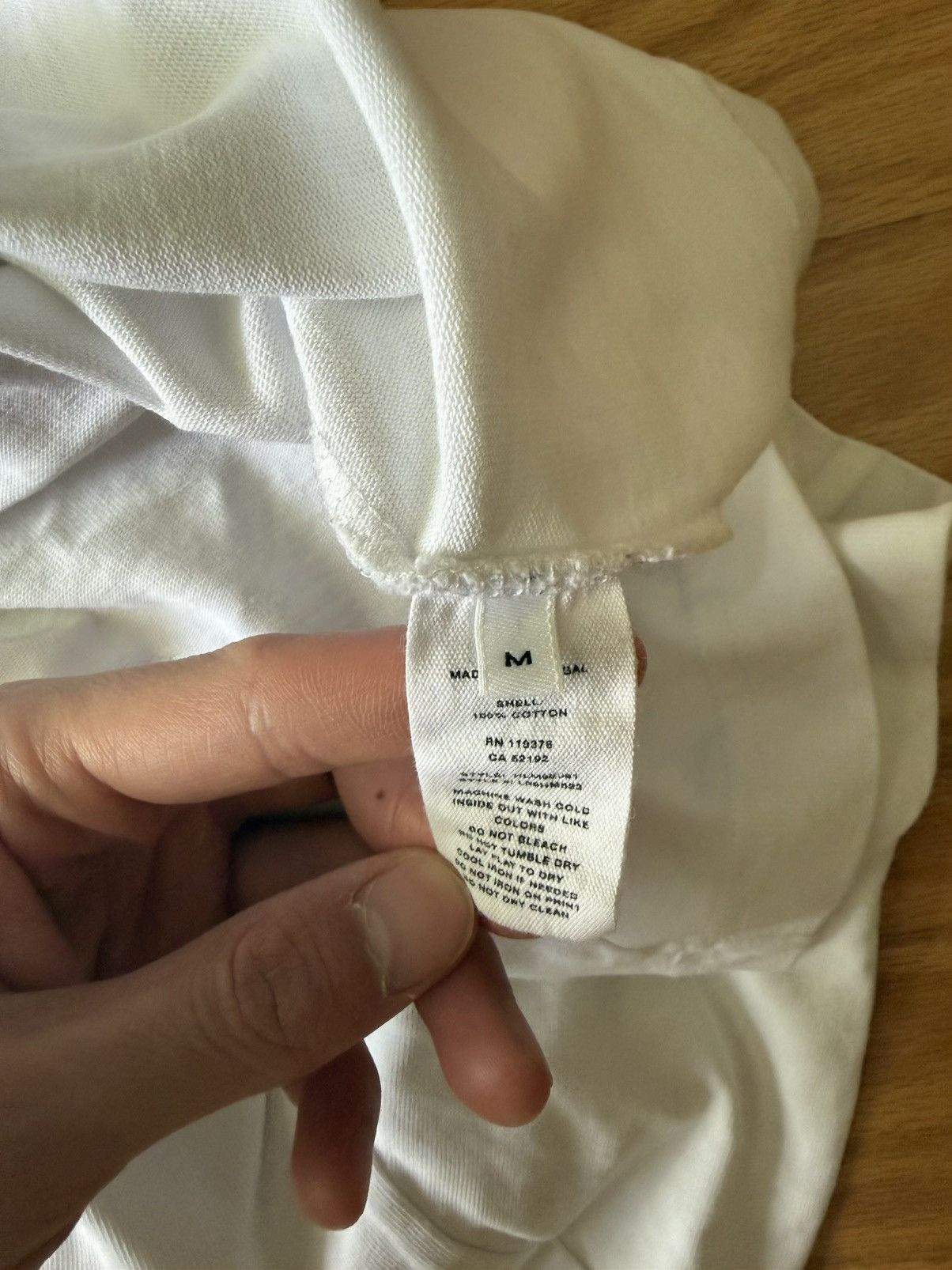 Helmut Lang Helmut Lang white 100% cotton t-shirt Size US M / EU 48-50 / 2 - 4 Thumbnail