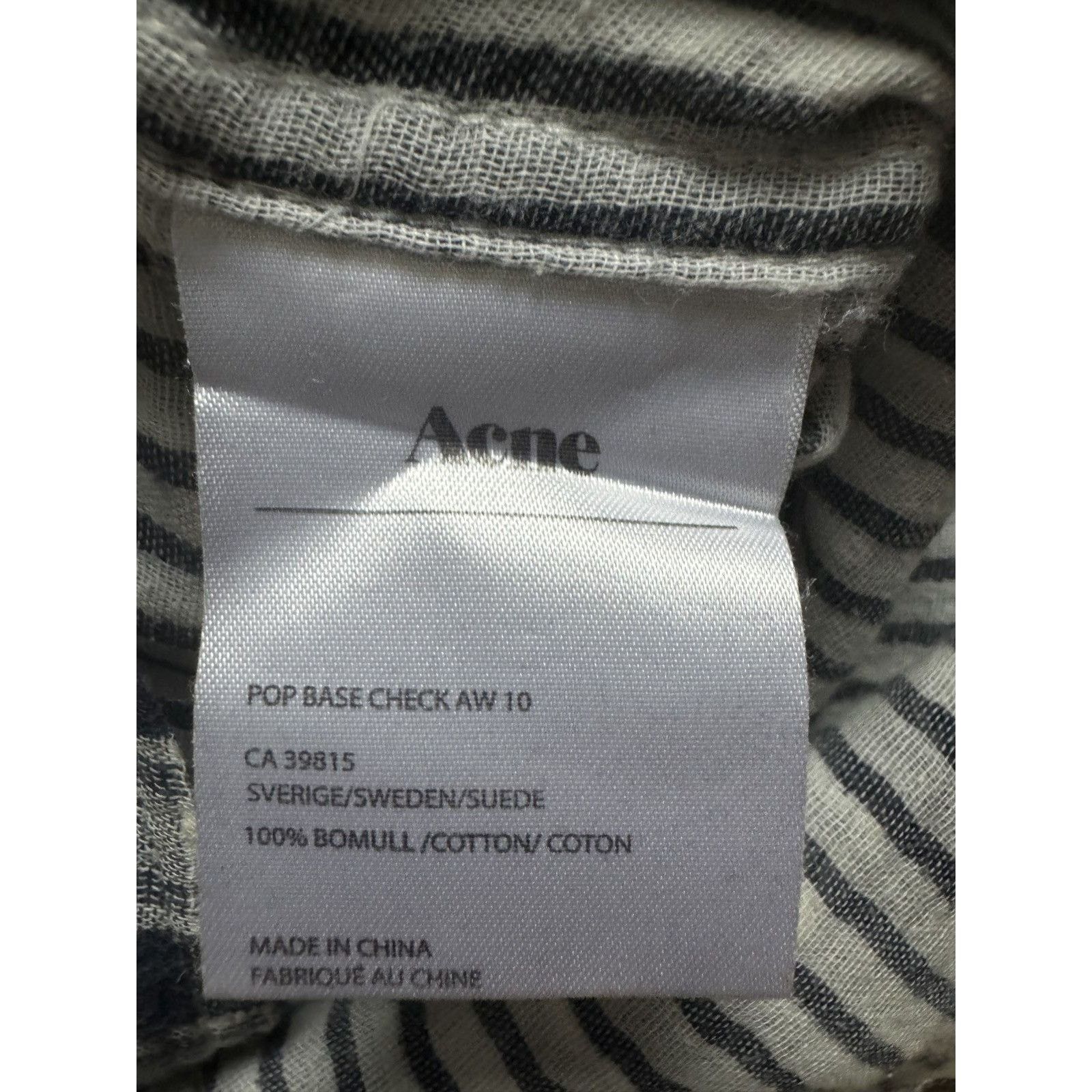 Acne Studios Vintage Acne Studios Pop Base Check AW10 Shirt Size M / US 6-8 / IT 42-44 - 4 Thumbnail