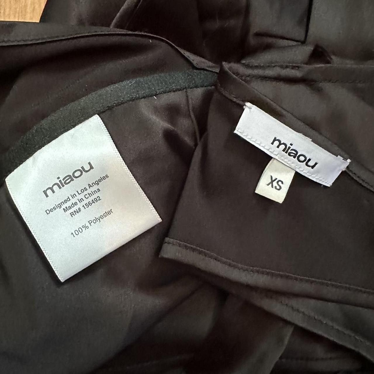Miaou black tie top (xs) never worn
