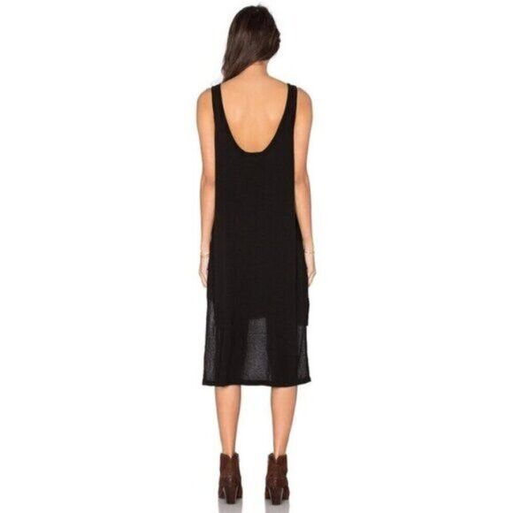 Other LNA Women's Tank Dress High Low Sleeveless Gauze Black XS Size XS / US 0-2 / IT 36-38 - 12 Thumbnail