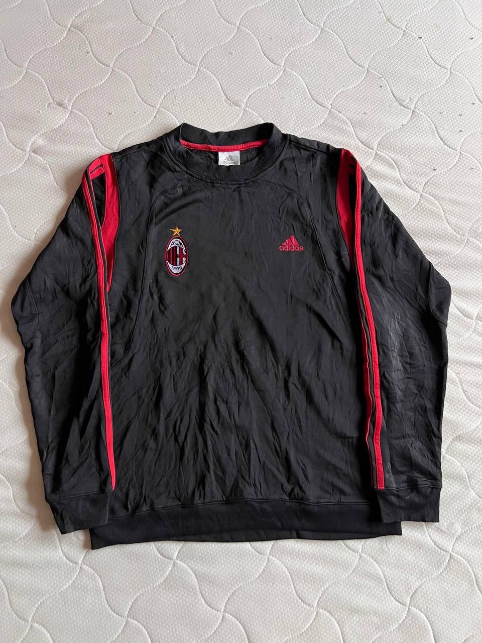 Adidas 06/07 Adidas FC Milan Soccer Sweatshirt Training Polyester Size US L / EU 52-54 / 3 - 6 Thumbnail