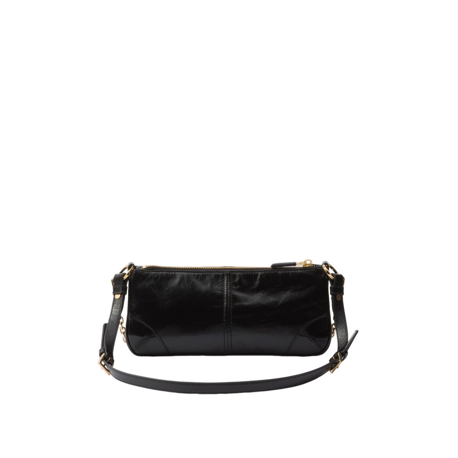 Prada PRADA Re-Edition 2002 Medium $2450 Black Leather Shoulder Ba Size ONE SIZE - 2 Thumbnail