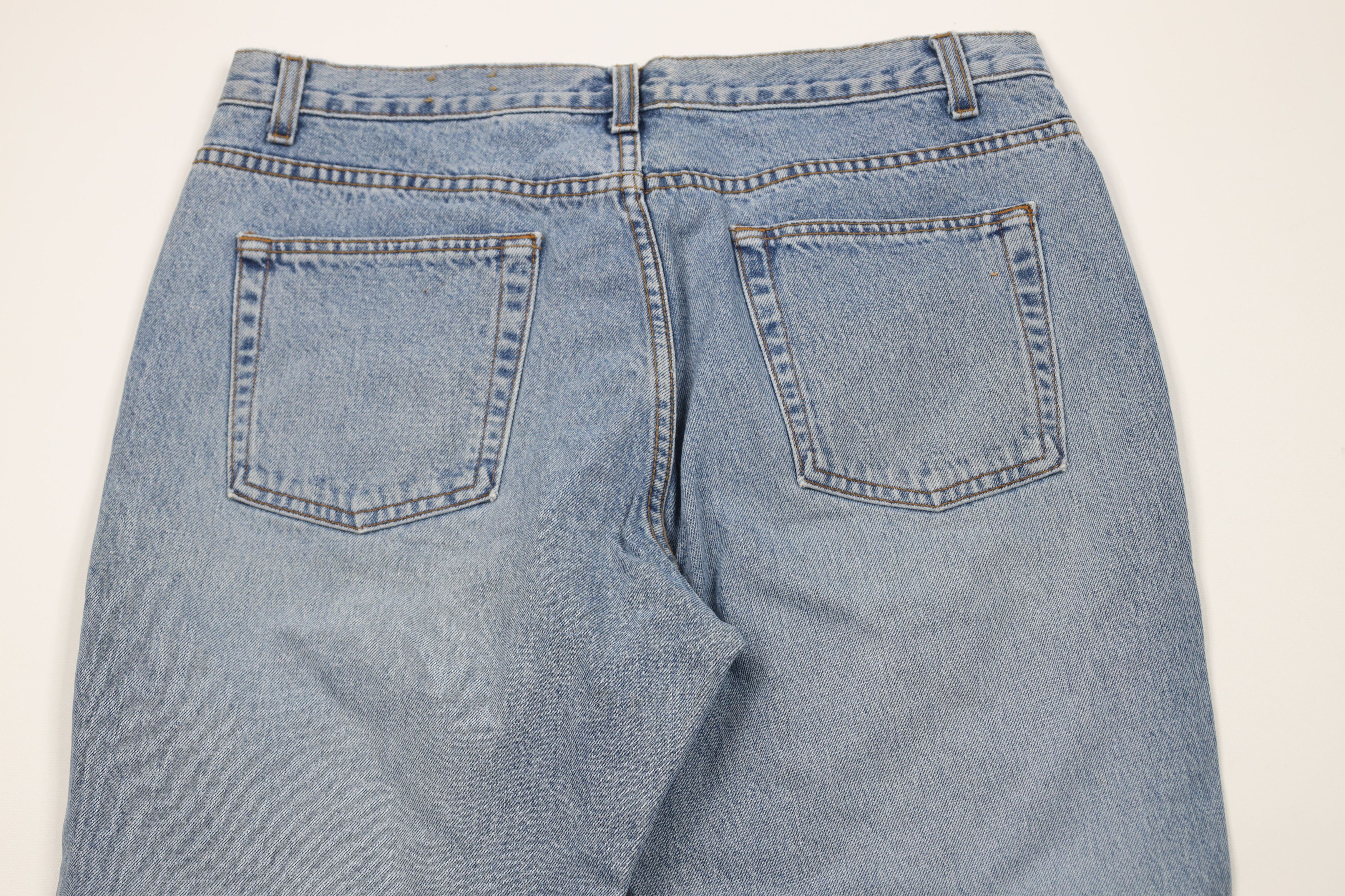 J.Crew Vintage 90s Y2K J Crew Fly Babydoll Flared Wide Leg Jeans Size 36" / US 14 / IT 50 - 11 Thumbnail