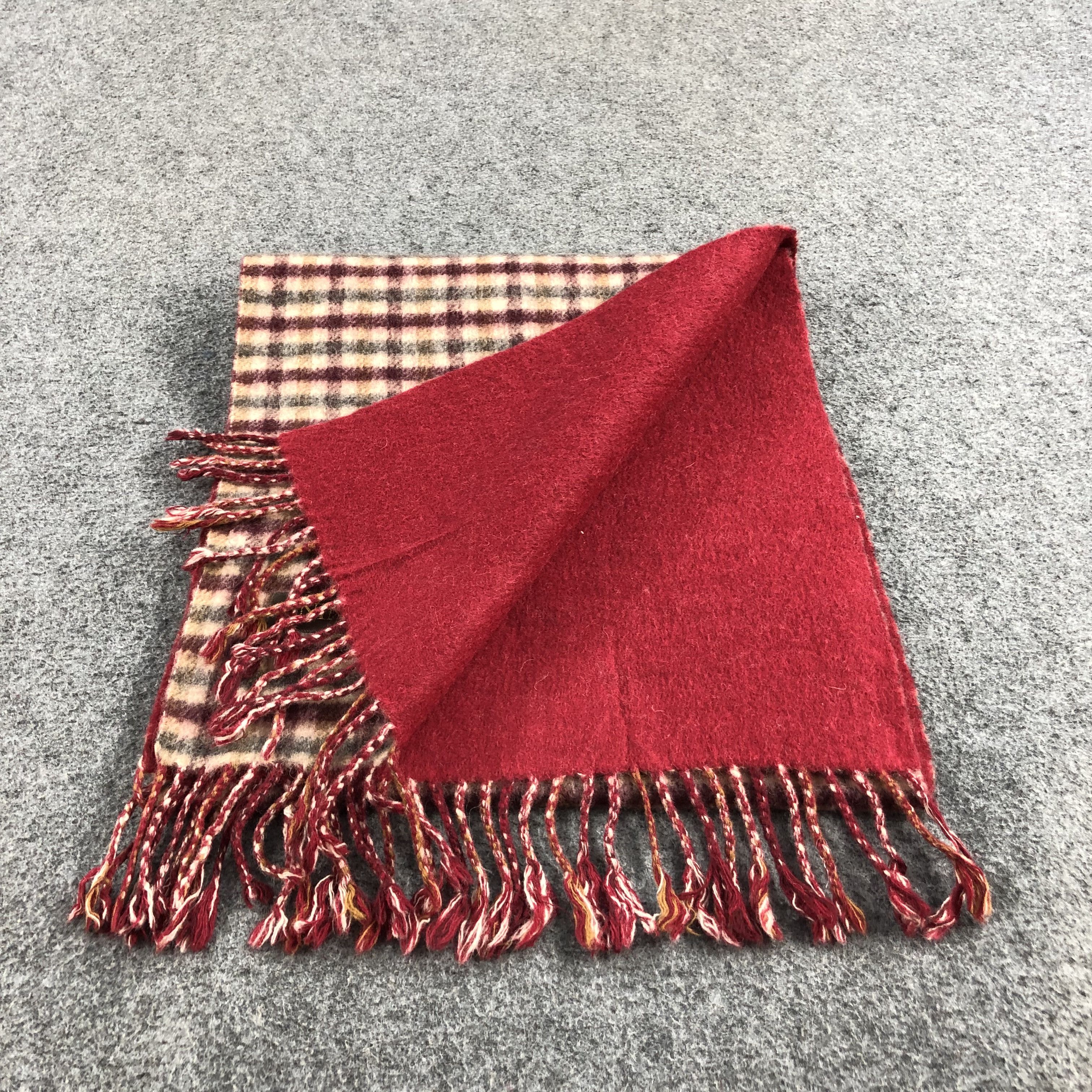 Nina Ricci Nina Ricci Gingham Wool Scarf Muffler V839 Size ONE SIZE - 5 Thumbnail