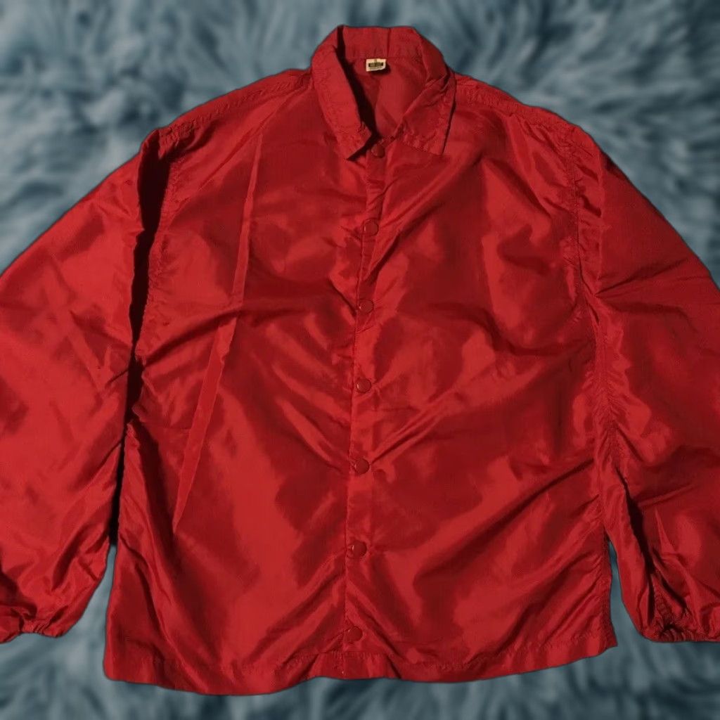 Russell Athletic Vtg Russell Southern Co Jacket S USA College Track PE Grunge Sport Gym 50s 60s USA Red Nylon Striped Windbreaker Mens Jacket Size US S / EU 44-46 / 1 - 1 Thumbnail