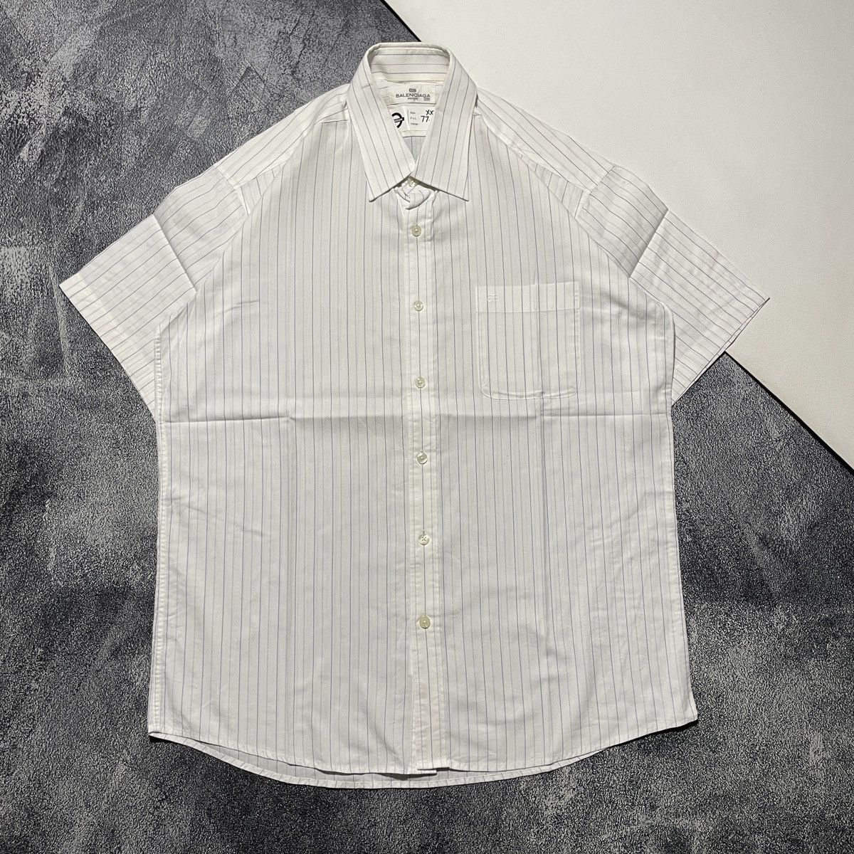 Balenciaga Vintage Shirts Pocket BB Embroidered
