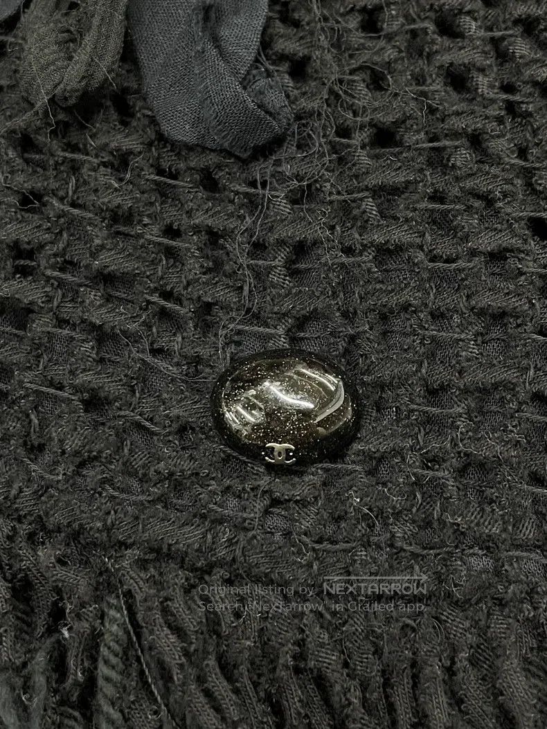 Chanel Chanel Black camelia embroidered woven lace-up suspender d Size XS / US 0-2 / IT 36-38 - 8 Thumbnail