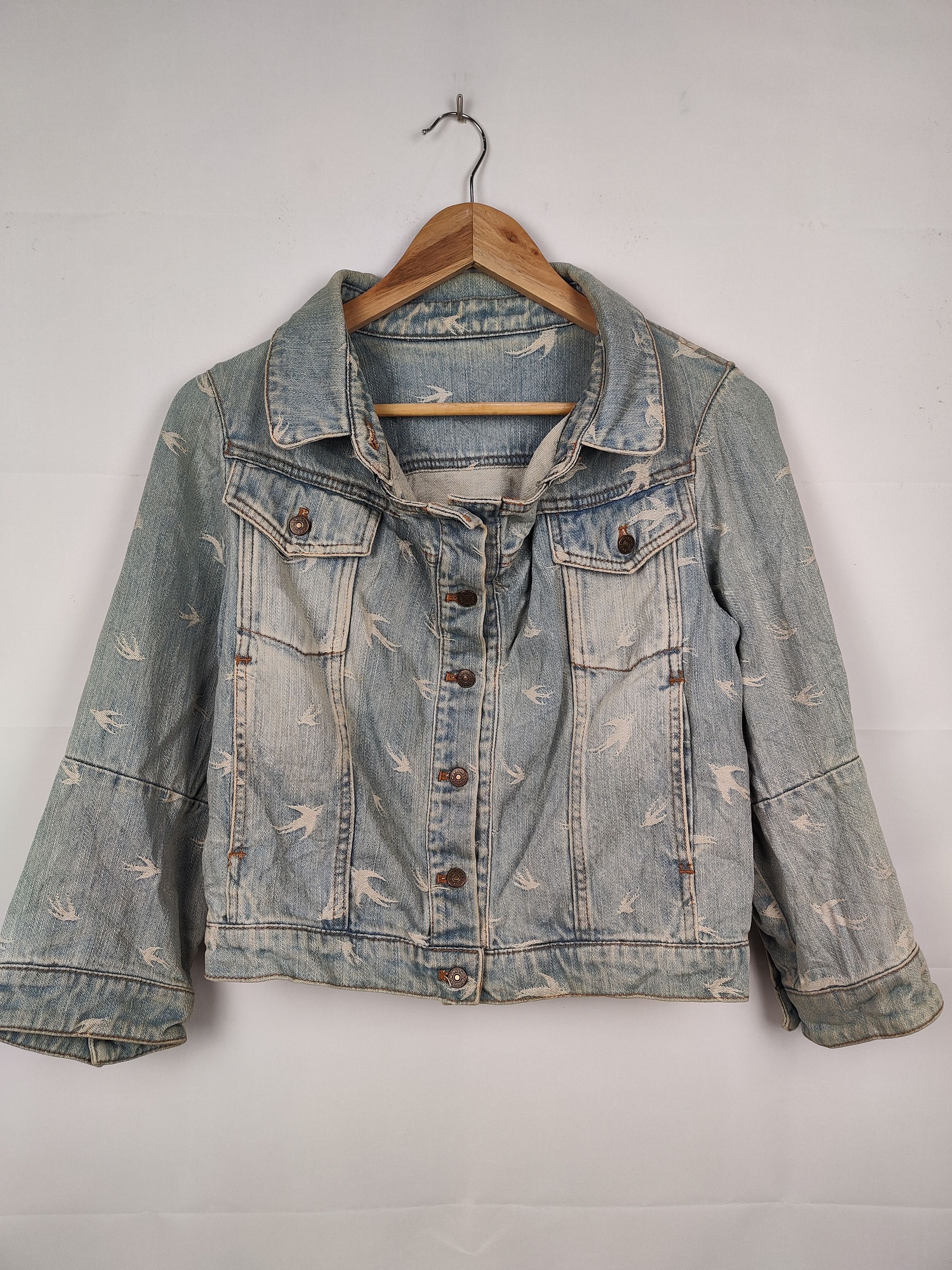 Issey Miyake Issey Miyake Tsumori Chisato Denim Jacket Size S / US 4 / IT 40 - 2 Thumbnail