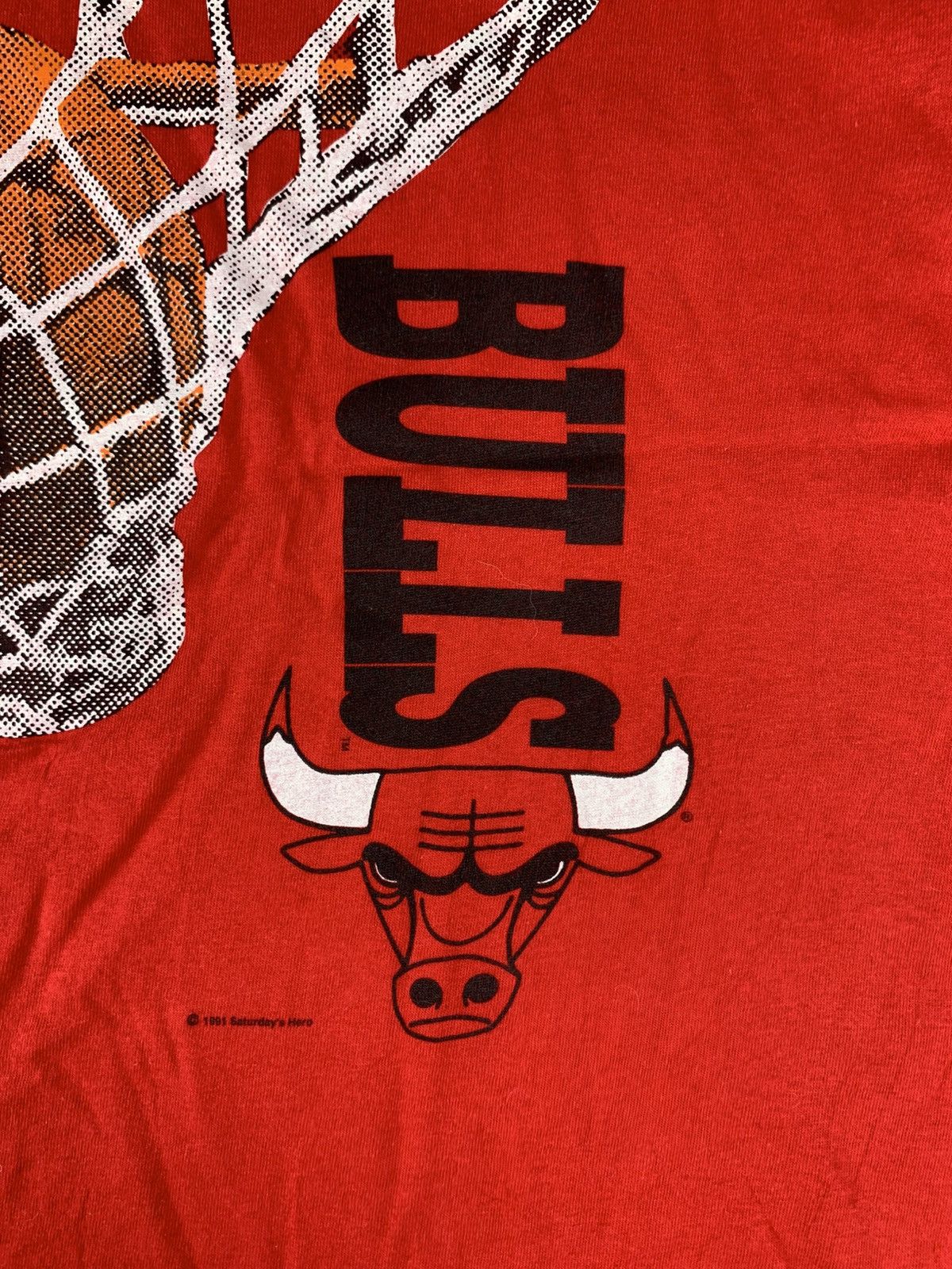 Vintage Vintage 90s Chicago Bulls T-Shirt Size US M / EU 48-50 / 2 - 7 Thumbnail