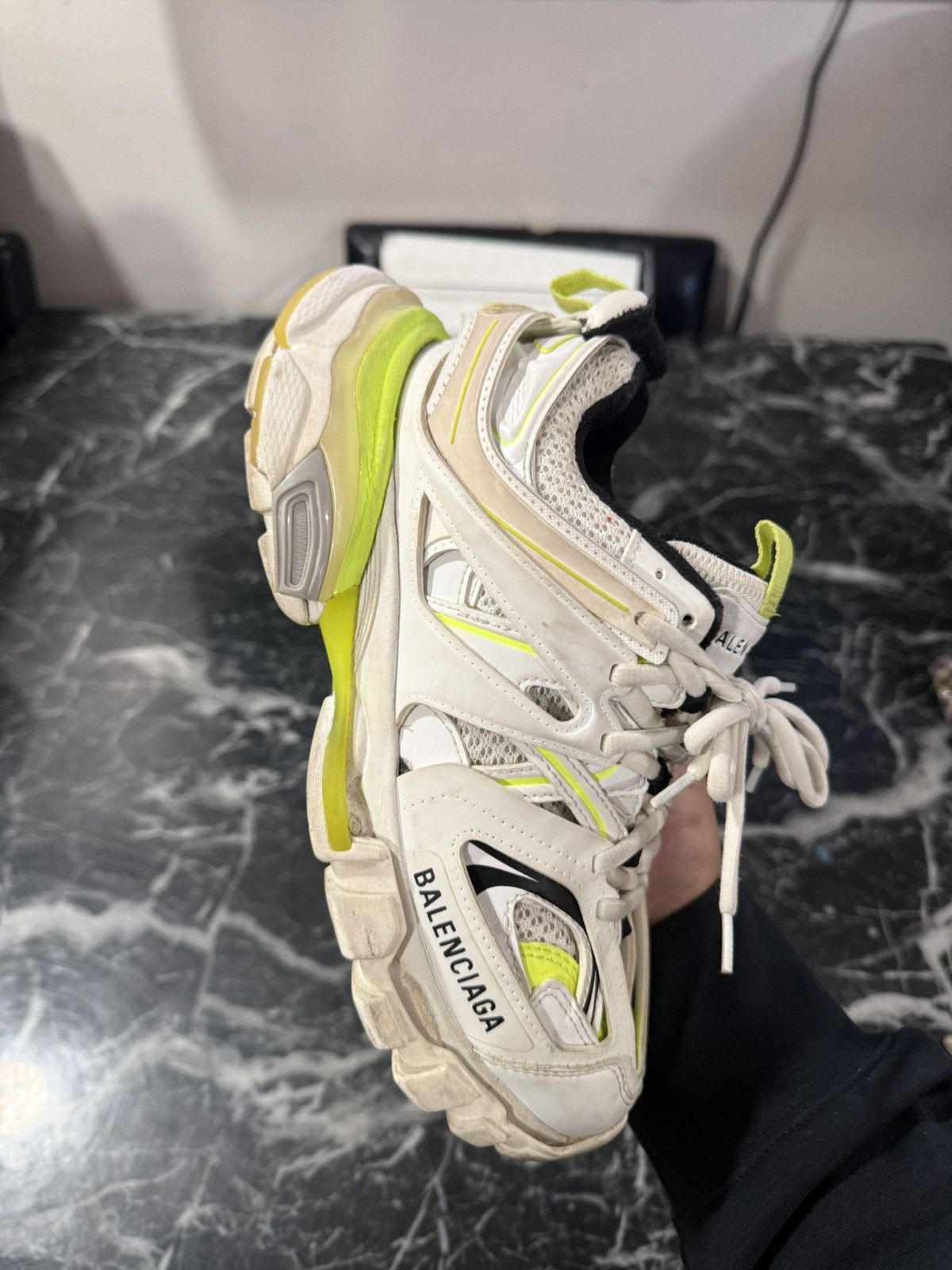 Balenciaga Balenciaga Track White Yellow Size 37 EU / 7 US Size US 7 / IT 37 - 9 Thumbnail