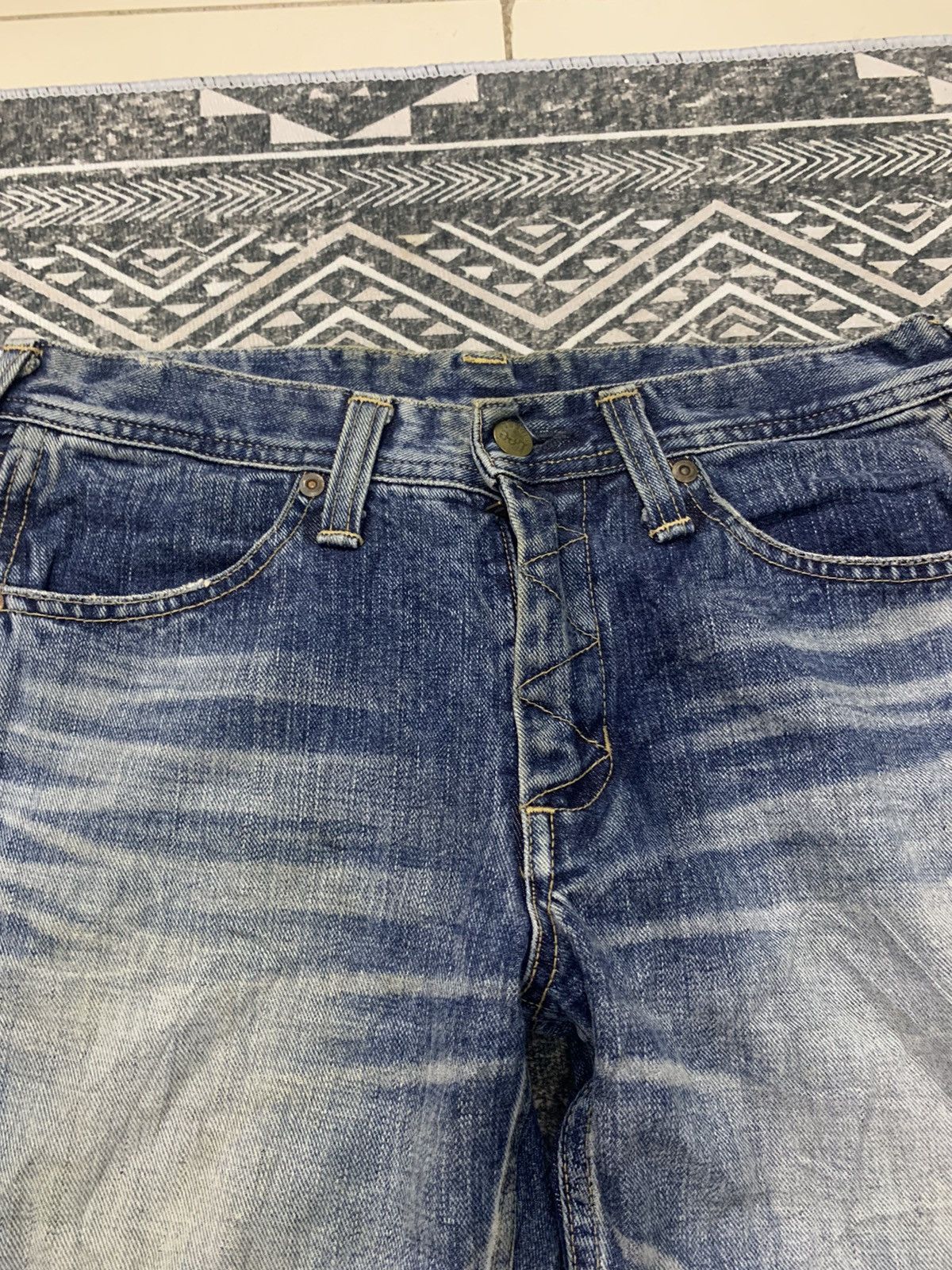 Japanese Brand ❌FLARE❌90s LEE FLARE PANT BUTTON BOTTOM RARE Size US 30 / EU 46 - 8 Thumbnail