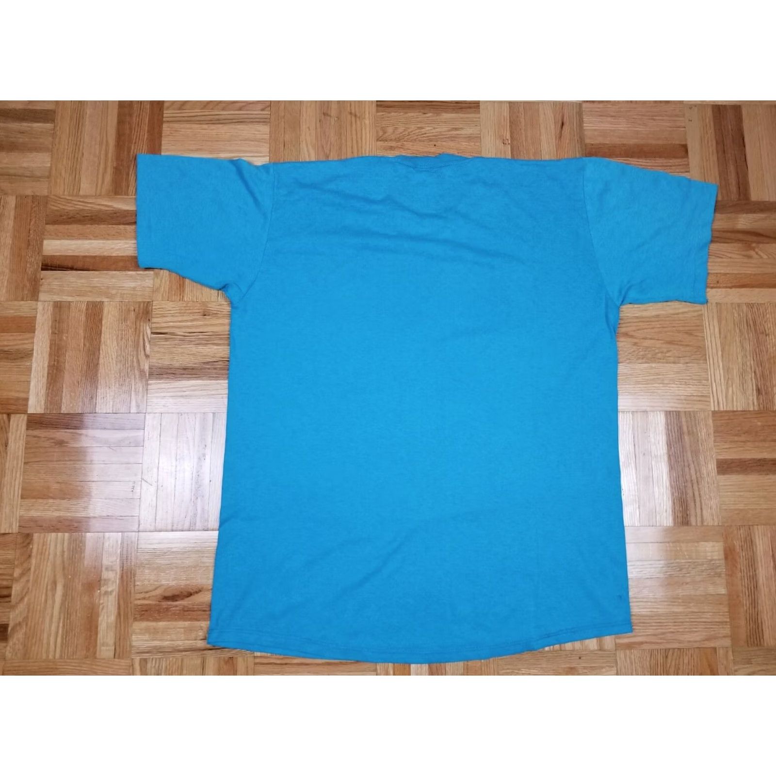 Volcom VINTAGE 1988 JUST NOT BITIN' TODAY BLUE 50/50 SINGLE STITCH T-SHIRT SZ LARGE Size US L / EU 52-54 / 3 - 3 Thumbnail