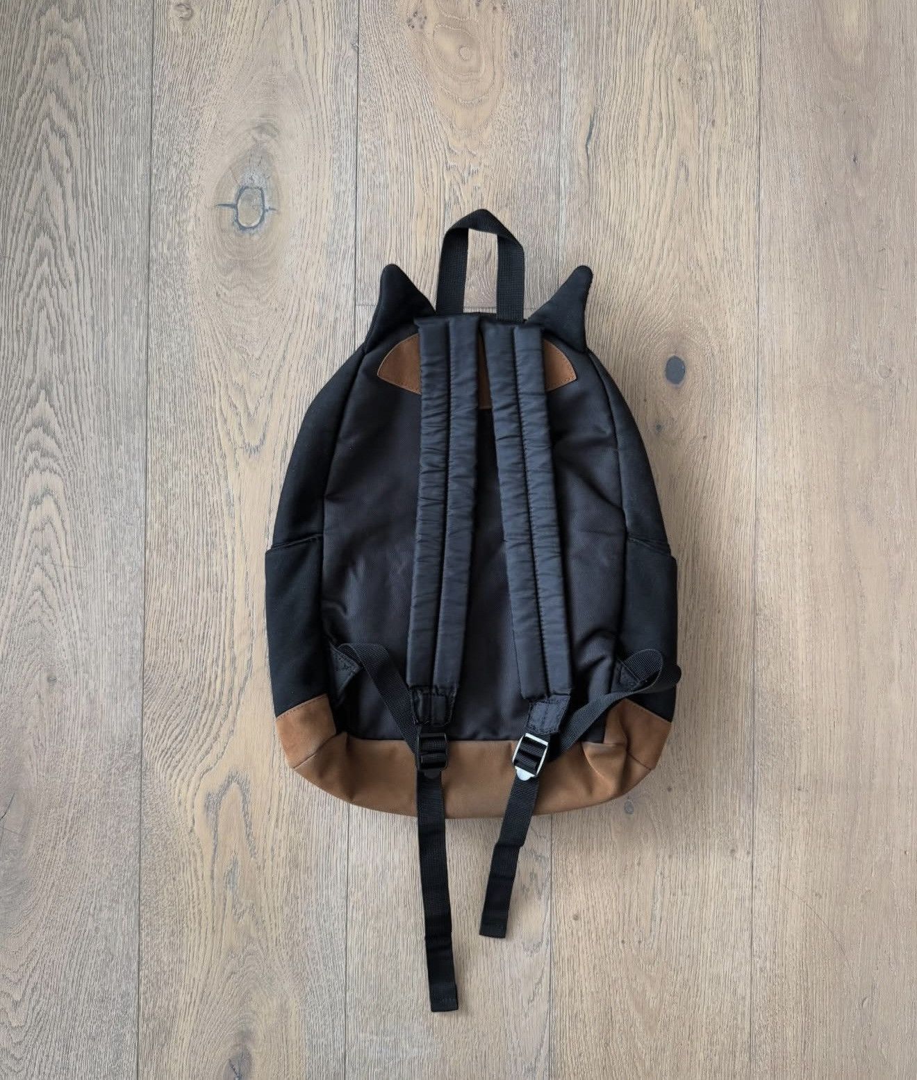 Ne-Net Ne-net Black/Brown Cotton Backpack (Cloth) Size ONE SIZE - 2 Thumbnail