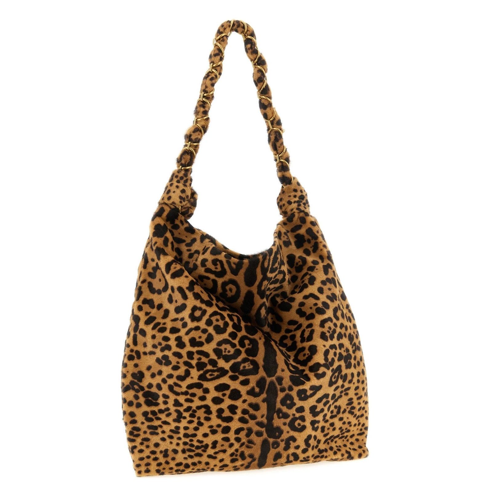 Saint Laurent Paris SAINT LAURENT $4900 Amalia Medium Naturel Pony Hair Leather Size ONE SIZE - 2 Thumbnail