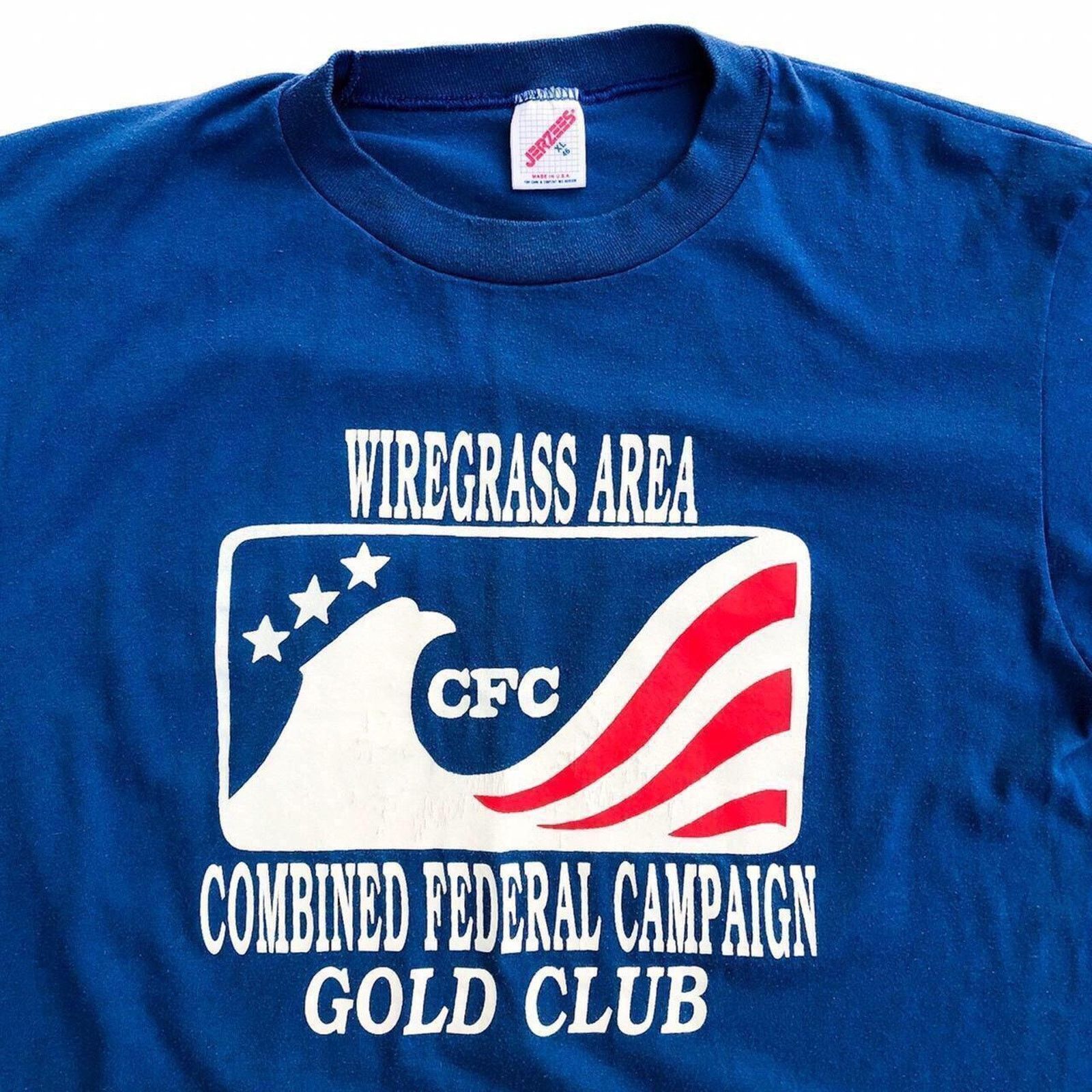 Jerzees × Vintage 90s Combined Federal Campaign graphic t shirt 1990s vintage Size US XL / EU 56 / 4 - 2 Thumbnail