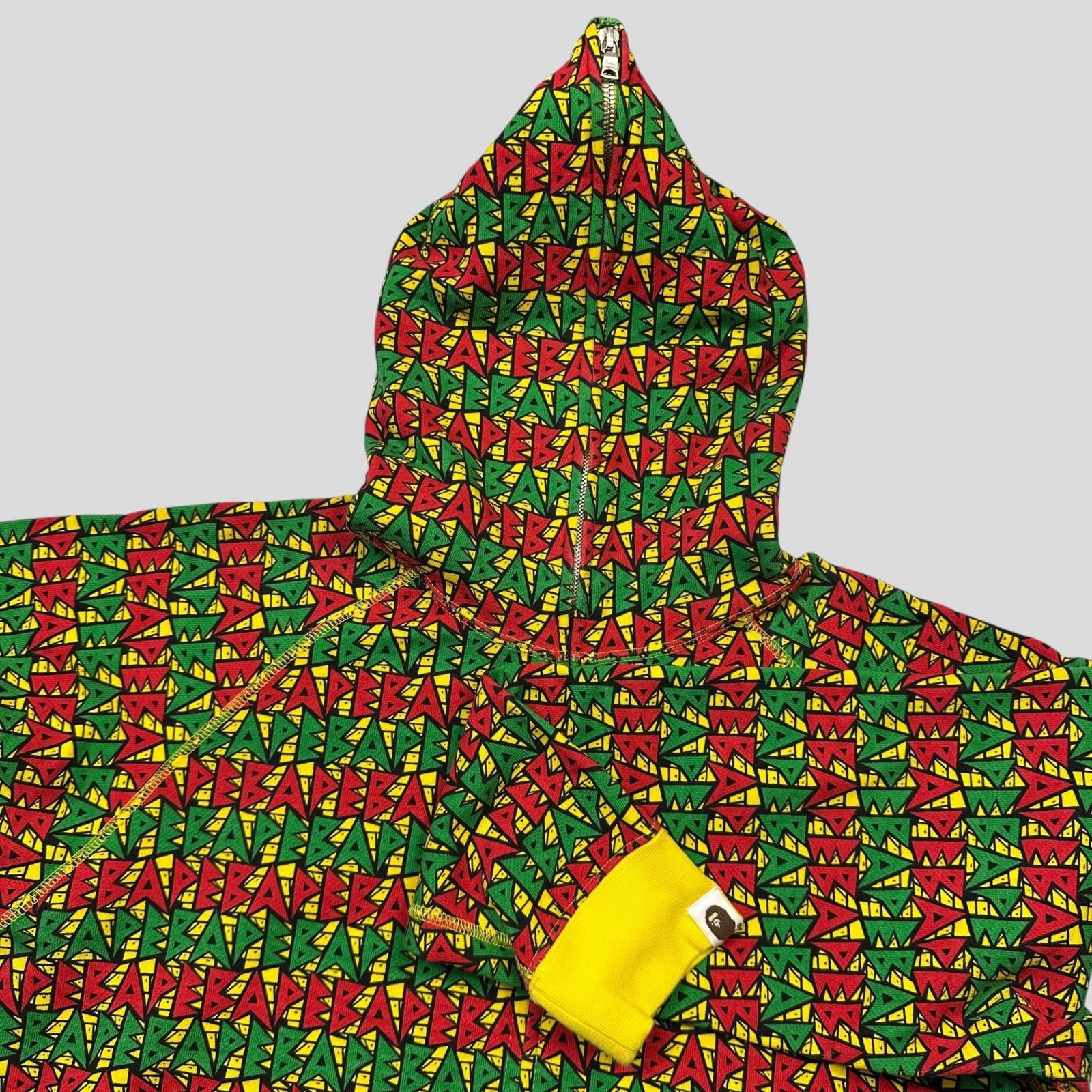 Bape Bape OG 2009 Rasta Full Zip Hoodie - S/M Size US S / EU 44-46 / 1 - 3 Thumbnail