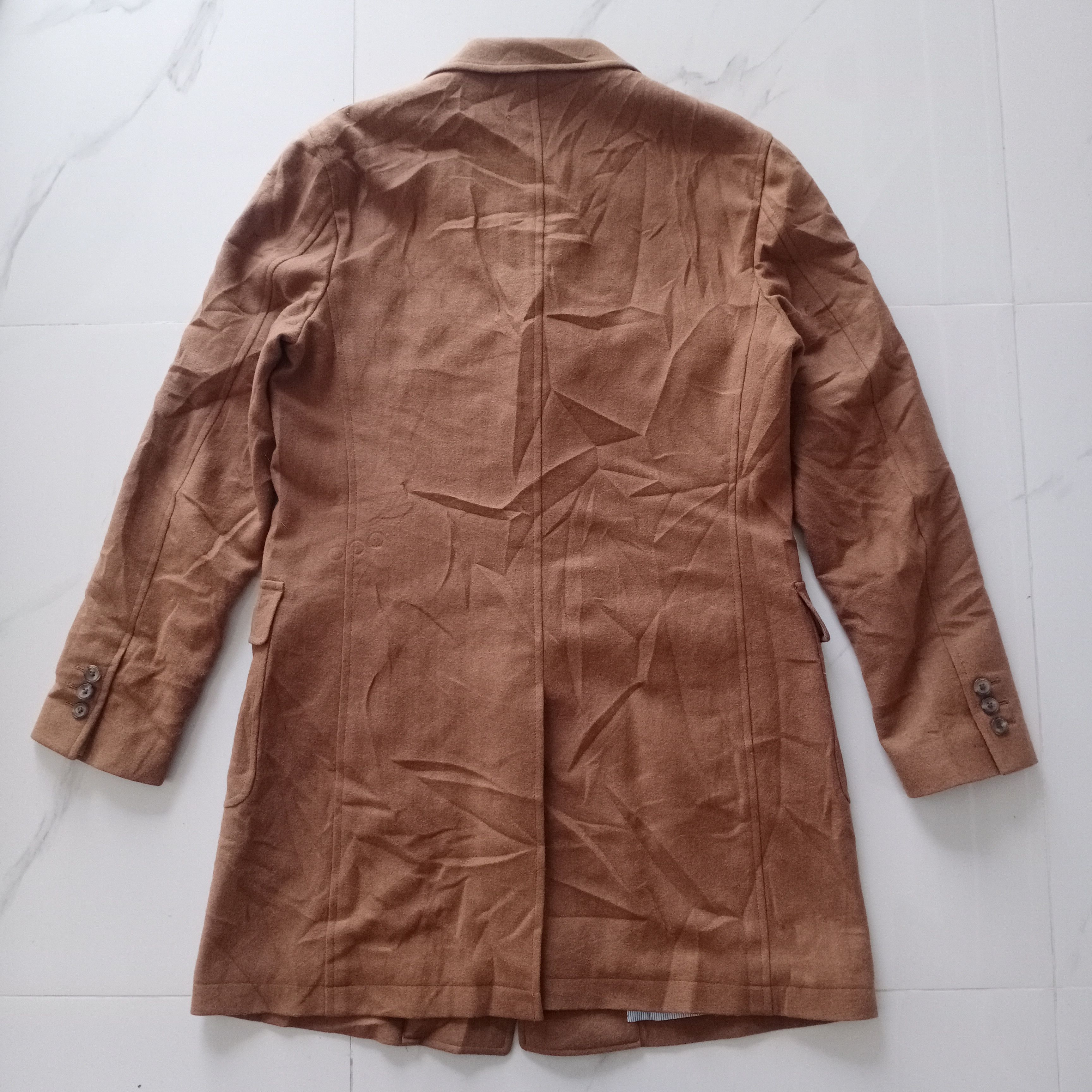 BEAUTY&YOUTH × Japanese Brand × United Arrows United Arrows Beauty & Youth Brown Long Coat Shetland Wool Size US M / EU 48-50 / 2 - 9 Thumbnail