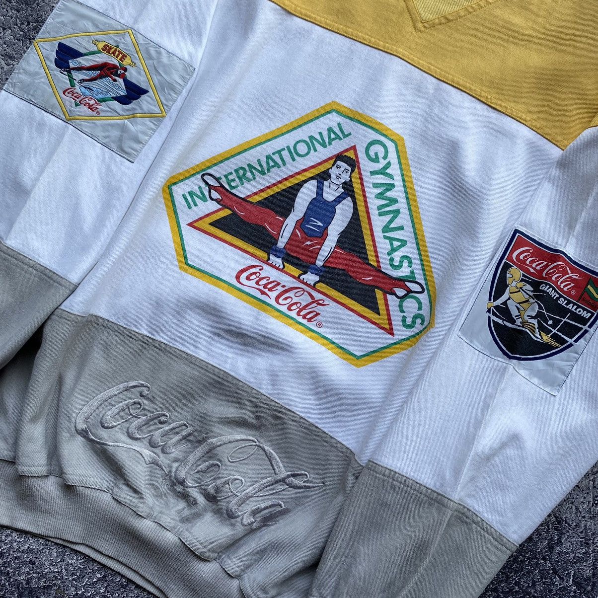 Coca Cola Rare 80s✨ COCA COLA International Gymnastics Sweatshirts Size US XL / EU 56 / 4 - 5 Thumbnail