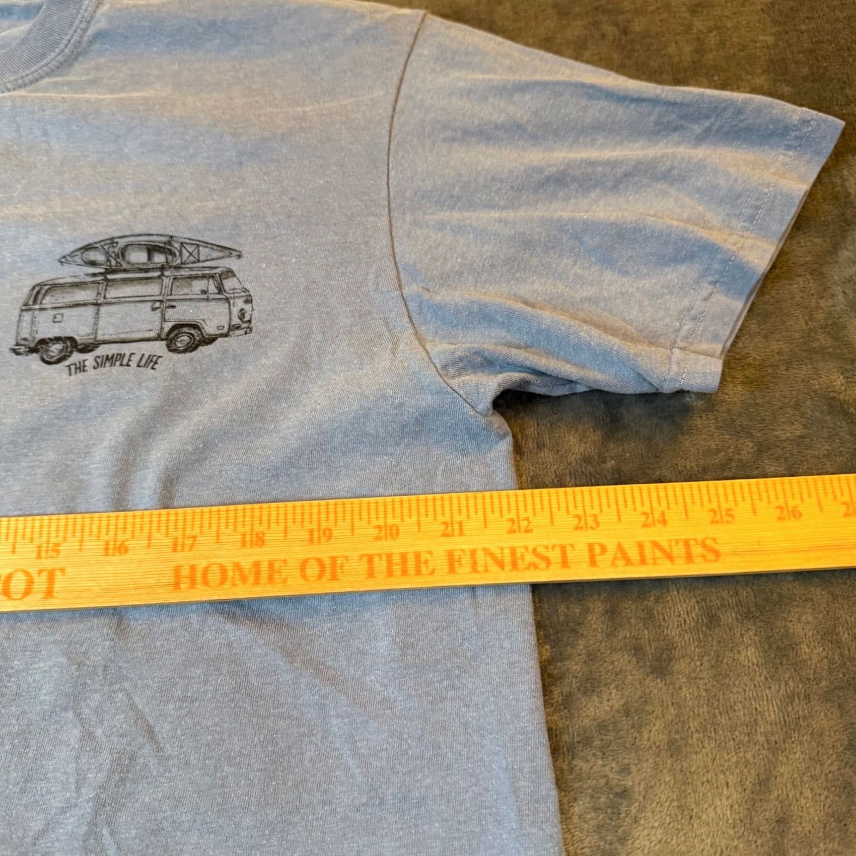 Comfort Colors Comfort Colors Graphic T Shirt Mens Large Blue Camper Van Kayak The Simple Life Campervan Kayak Graphic Tee Mens Large Blue Size US L / EU 52-54 / 3 - 7 Thumbnail