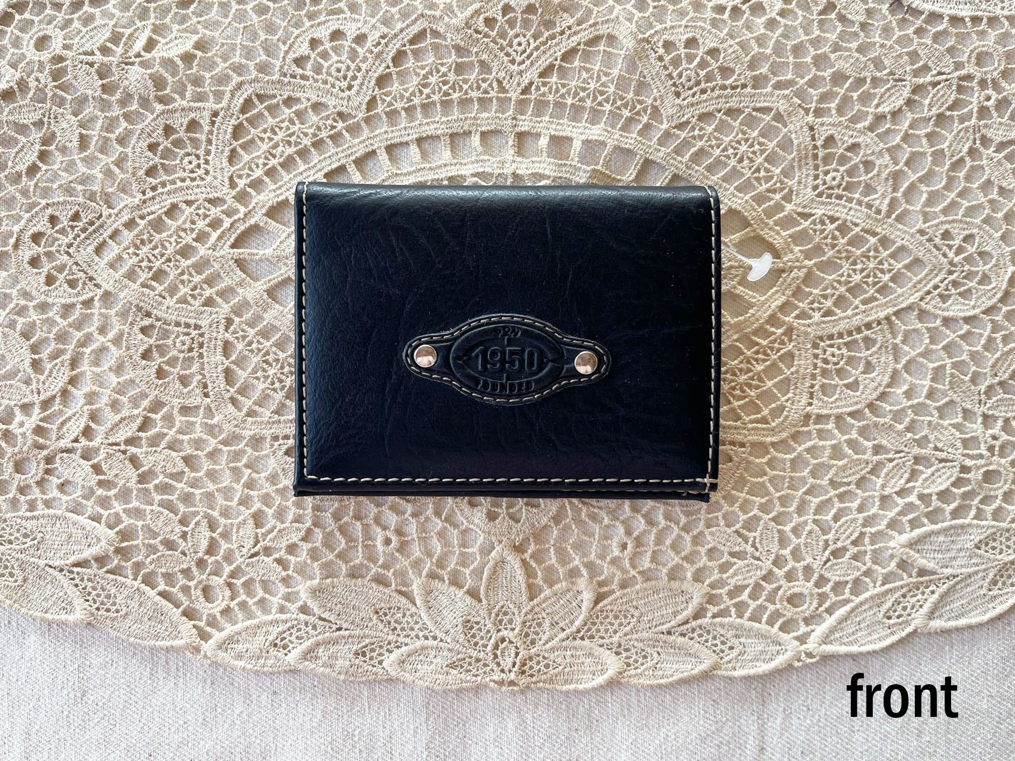 Vintage Deadstock Don 1950 FOUNDED faux Leather Bifold Men's wallet Size ONE SIZE - 3 Thumbnail