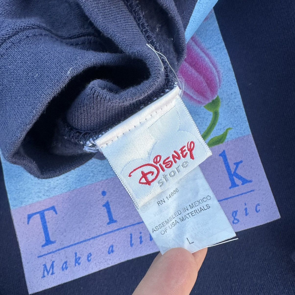 Disney × Vintage Vintage Tinker Bell Sweatshirt Size US L / EU 52-54 / 3 - 4 Thumbnail