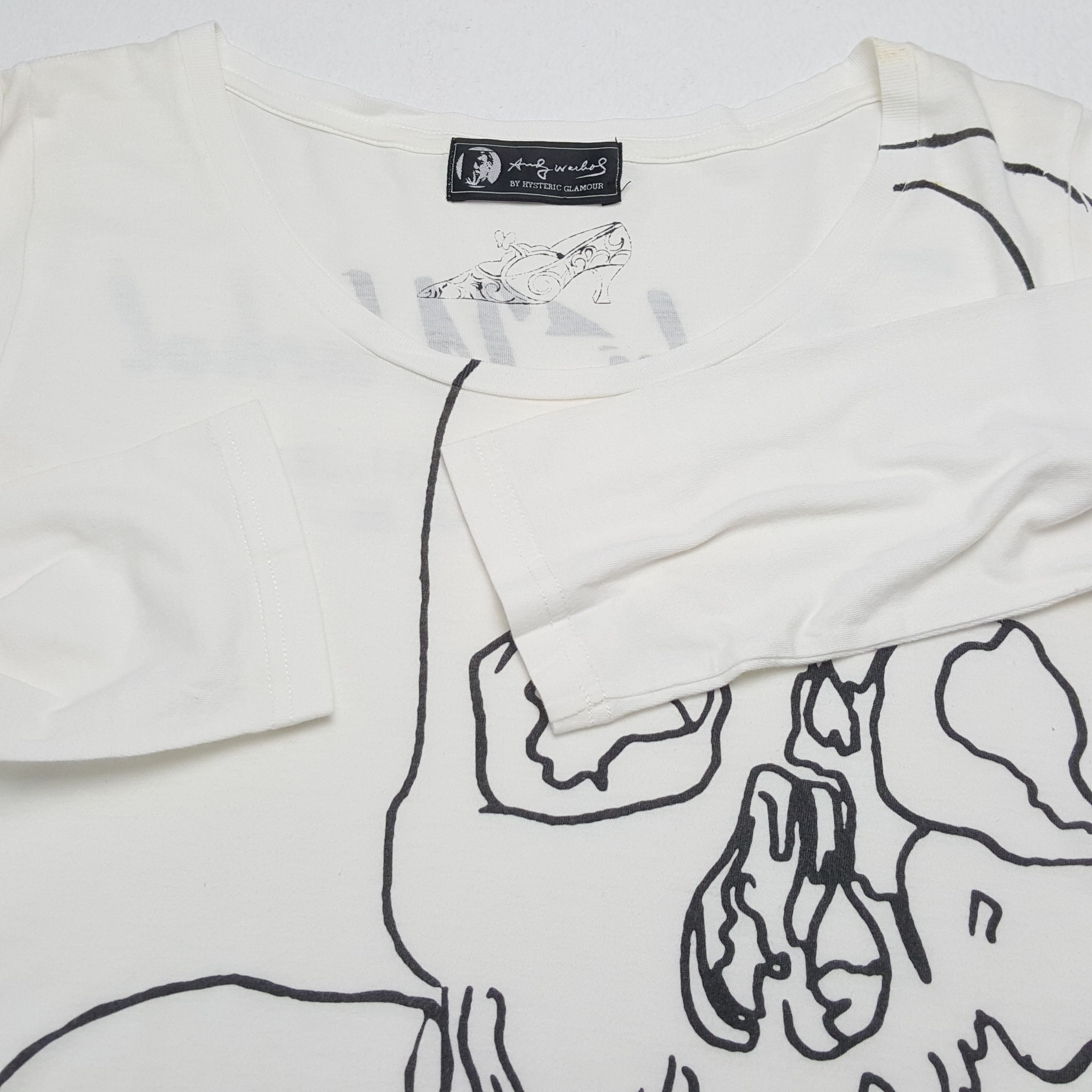 Andy Warhol ANDY WARHOL by HYSTERIC GLAMOUR Skulls Punk Style Tshirt Size S / US 4 / IT 40 - 9 Thumbnail