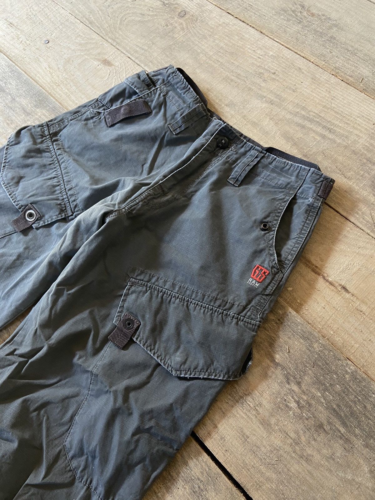 G-Star × Vintage Vintage GstarRaw y2k cargo pants Size US 32 / EU 48 - 3 Thumbnail