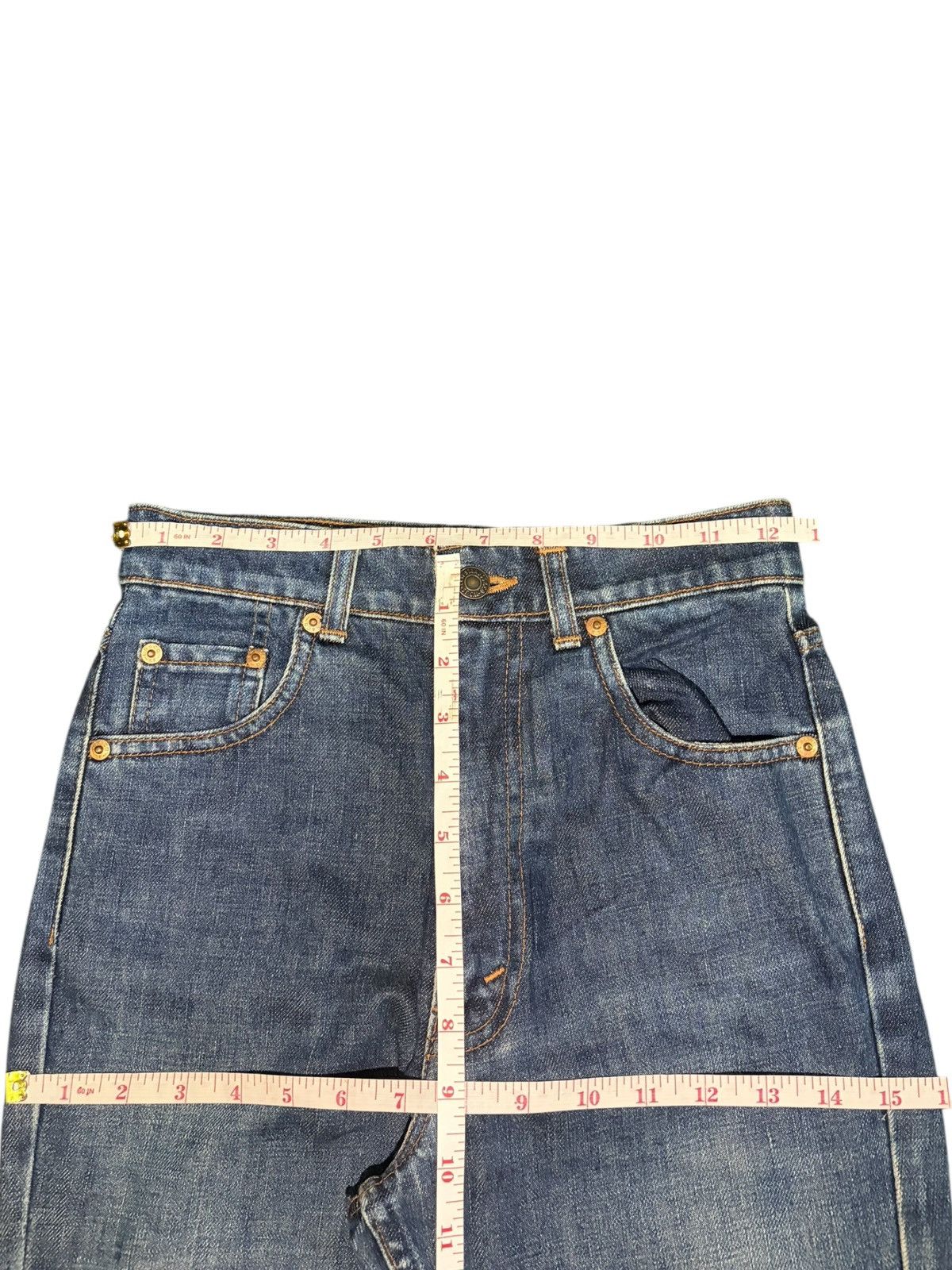 Levi's Vintage 90s Levis 309 Faded Wash Distressed Flare Jeans Size 25" / US 0 / IT 36 - 6 Thumbnail