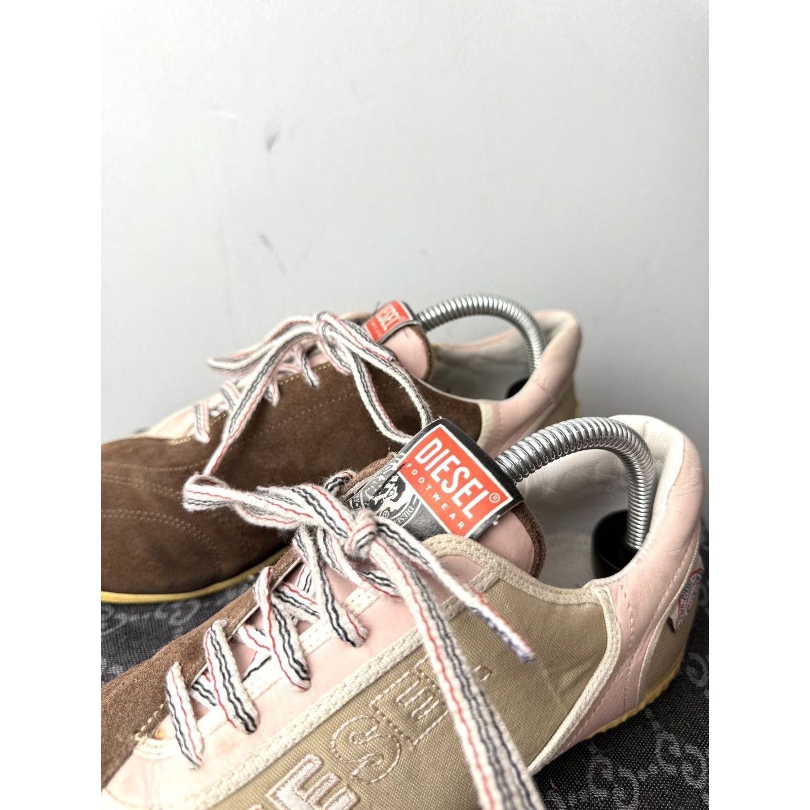 Diesel 💥Rare! Vintage Diesel Low Top Design Suede Sneakers Size US 8 / IT 38 - 4 Thumbnail