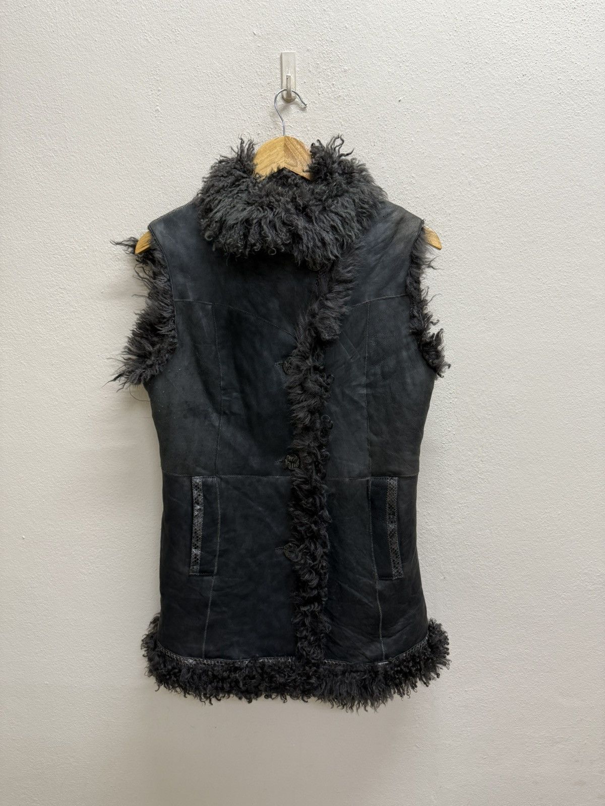 Robert Comstock Vintage Robert Comstock Fur Suede Leather Jacket Vests Size US S / EU 44-46 / 1 - 18 Thumbnail