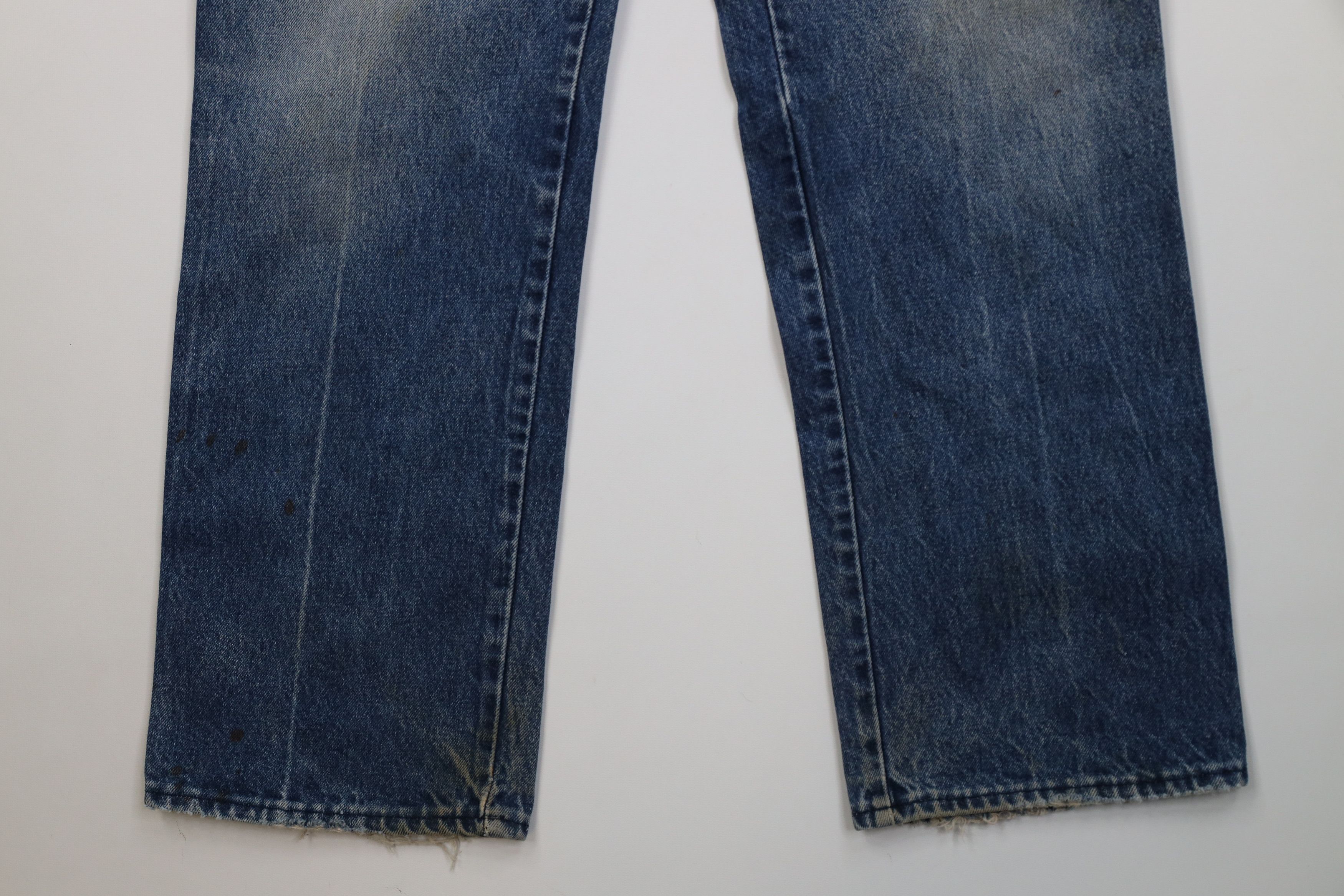Vintage Vintage 70s Streetwear Flared Wide Leg Denim Jeans USA Size US 34 / EU 50 - 4 Thumbnail