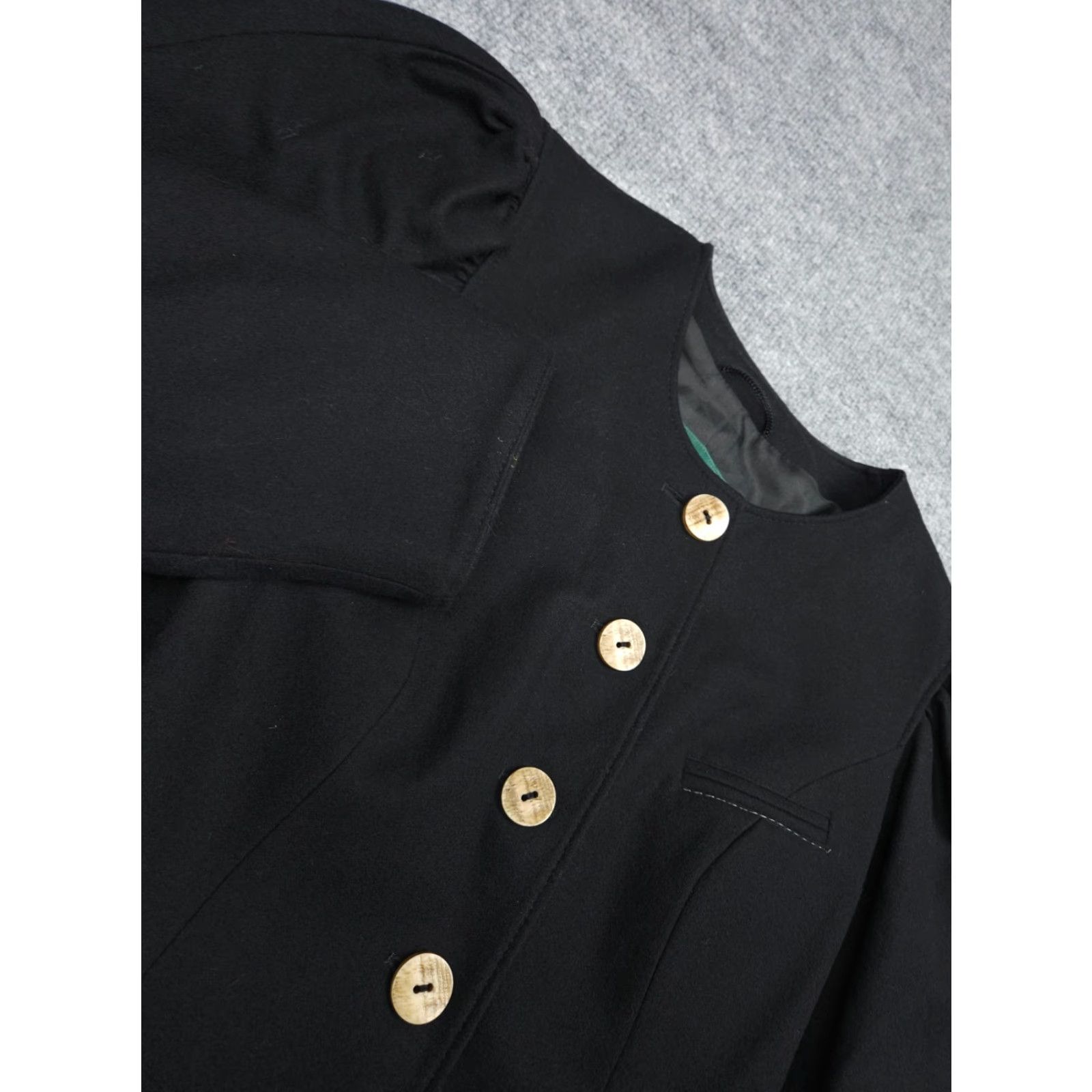 Vintage VINTAGE Walbusch H. Moser Jacket Blazer Cardigan Women's 40 (36" Chest) Black Wool Blend Salzburg Overcoat Jacket Men? Size S / US 4 / IT 40 - 3 Thumbnail