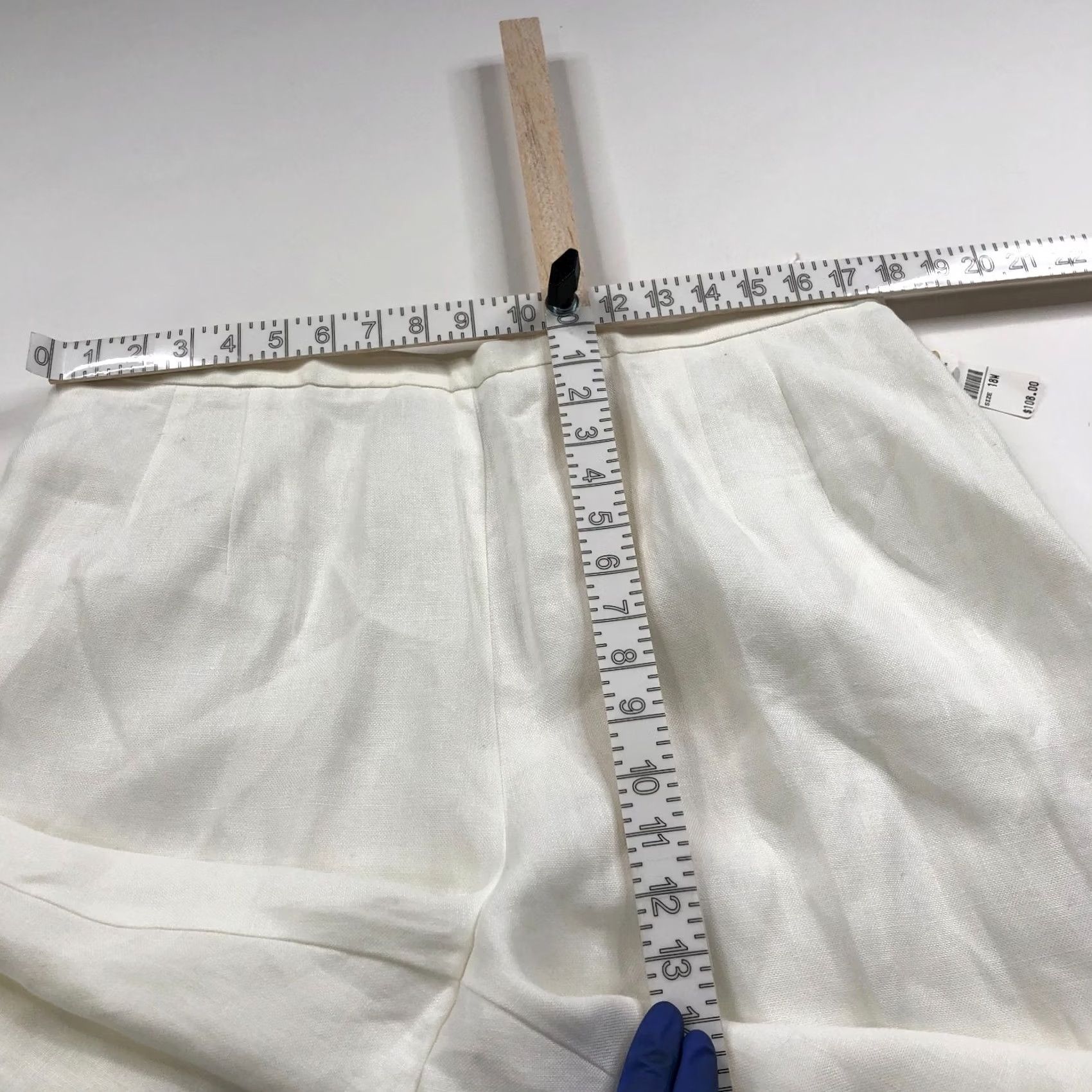 Talbots Talbots Irish Linen Pants Plus 18W High Rise Straight White NEW Fit 36W 30L Size 25" / US 0 / IT 36 - 6 Thumbnail
