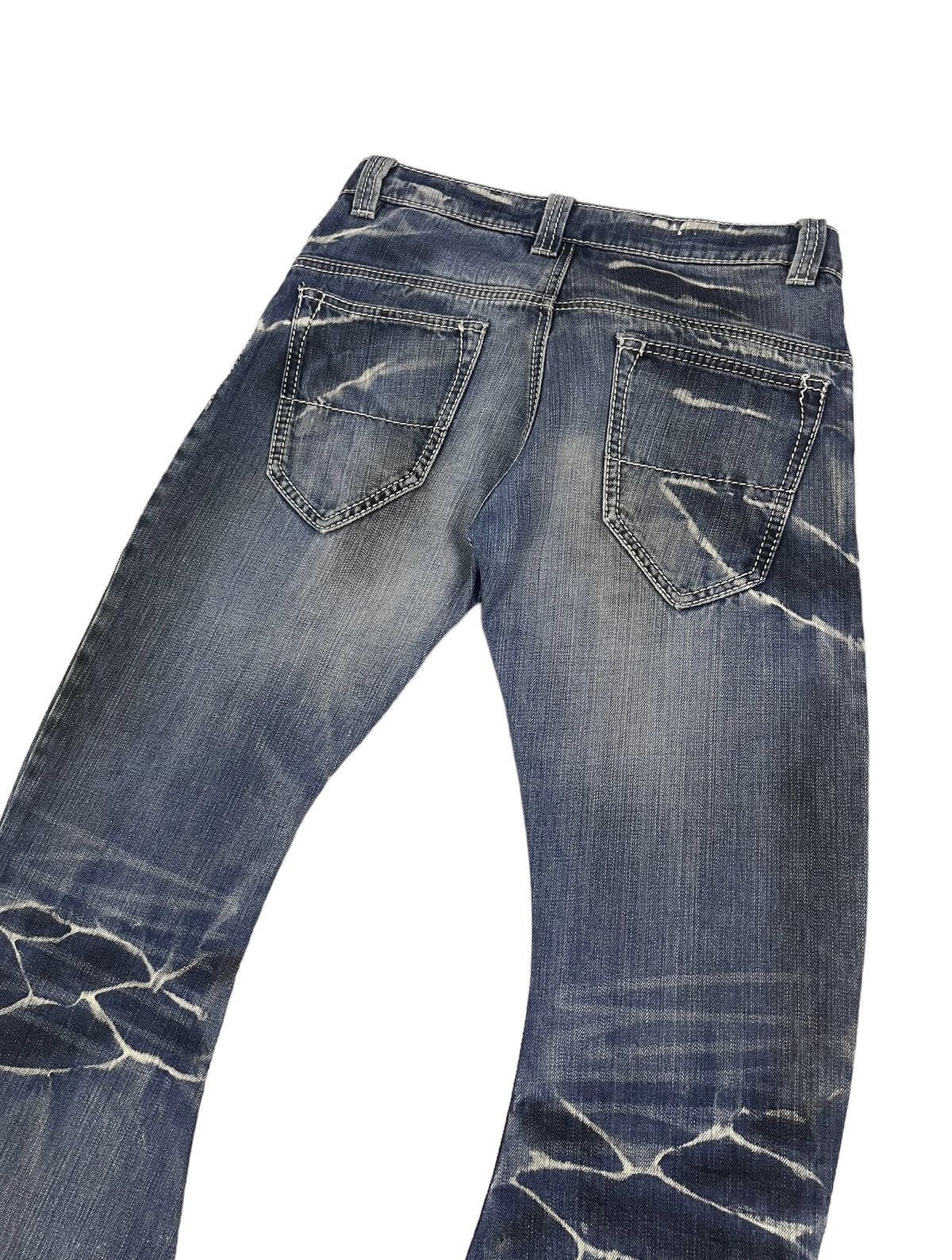 BUFFALO BOBS Buffalo Bobs Japan Flare Clawmark J-cut Jeans Mudwash Size US 31 - 6 Thumbnail