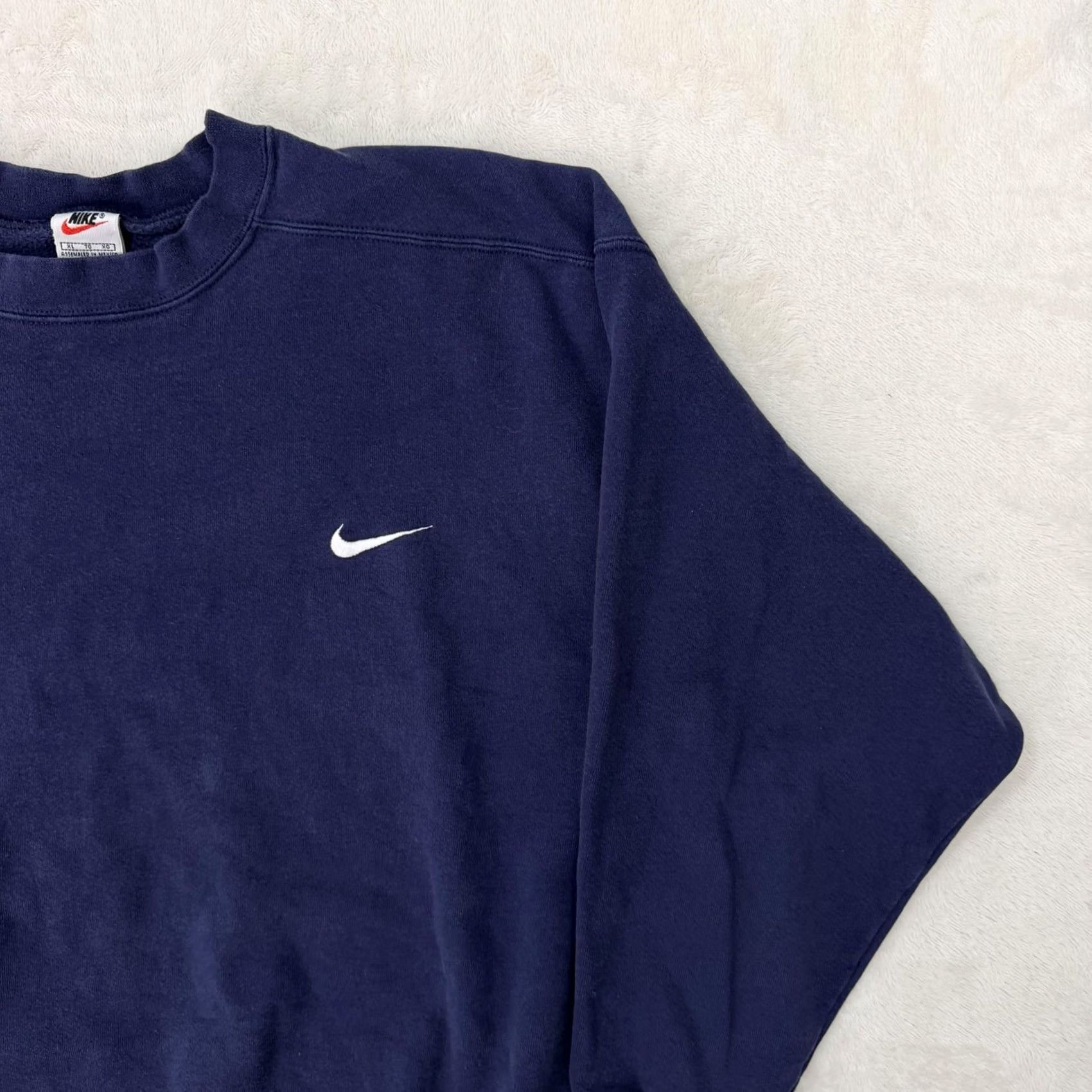 Nike VINTAGE Nike Sweatshirt Mens XL Blue Fleece Crewneck Pullover Swoosh Logo Size US XL / EU 56 / 4 - 4 Thumbnail