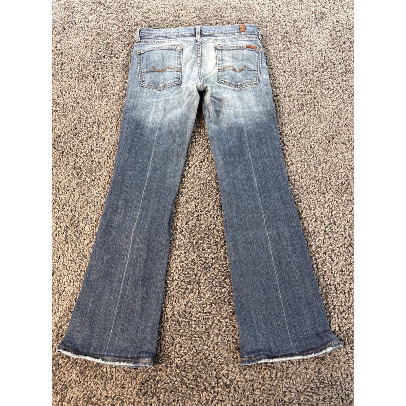 7 For All Mankind 7 For All Mankind Jeans Womens 28x28 Bootcut Blue Denim Low Rise Regular Fit 5-Pocket Jeans Mens Not Applicable? Size 28" / US 6 / IT 42 - 7 Thumbnail