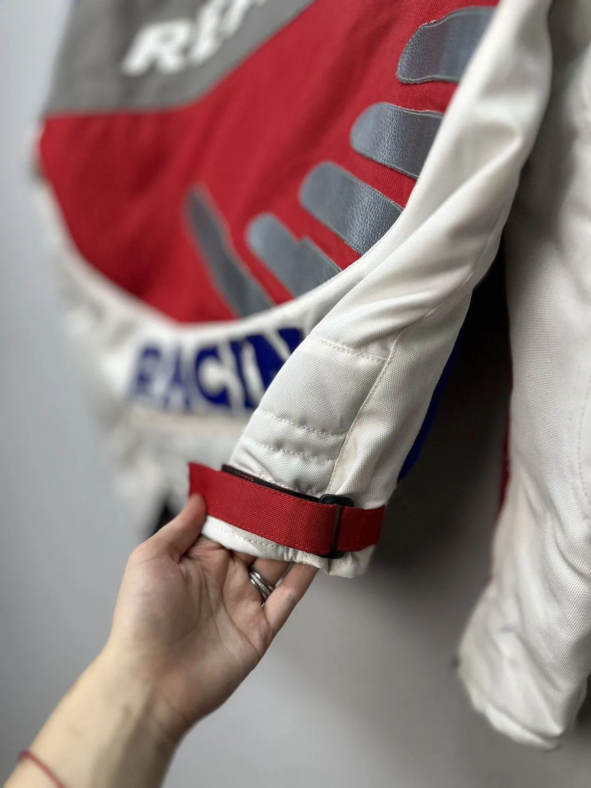 Honda Vintage Leather Jacket Honda Marlboro Red Bull NASCAR Moto Size US S / EU 44-46 / 1 - 22 Thumbnail