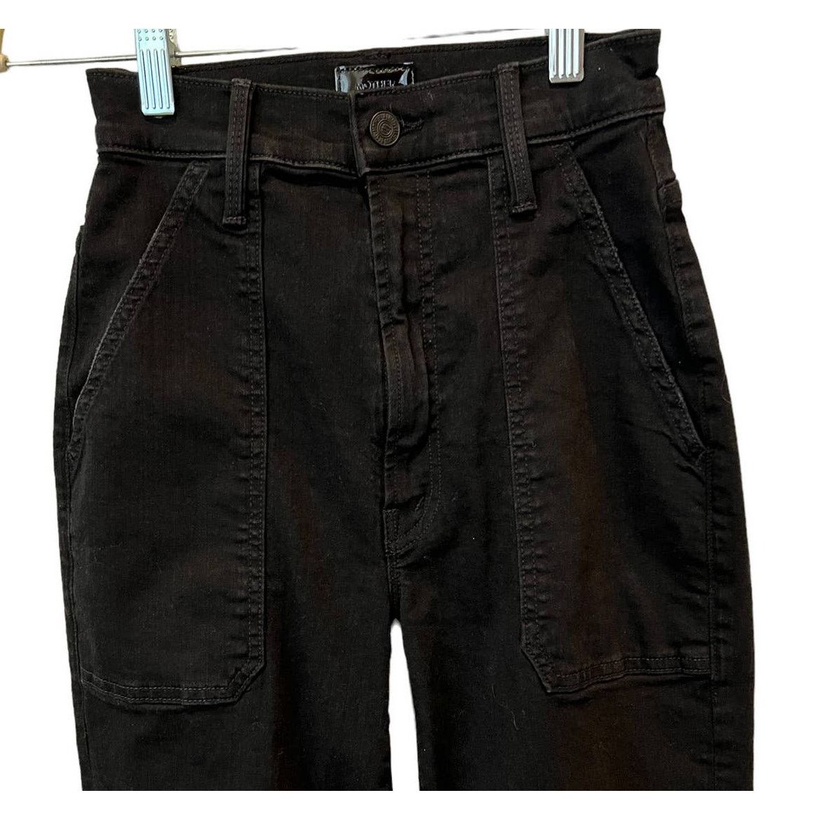 MOTHER MOTHER The Wrapper Patch Springy Ankle Jeans Size 23 Size 23" - 8 Thumbnail