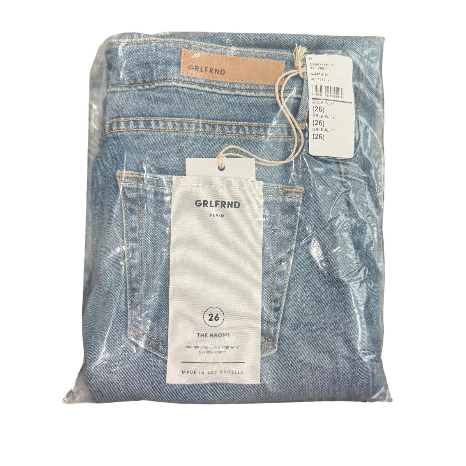 GRLFRND GRLFRND Naomi High-Rise Stretch Jean I Will Survive, Size 26 Size 26" / US 2 / IT 38 - 7 Thumbnail