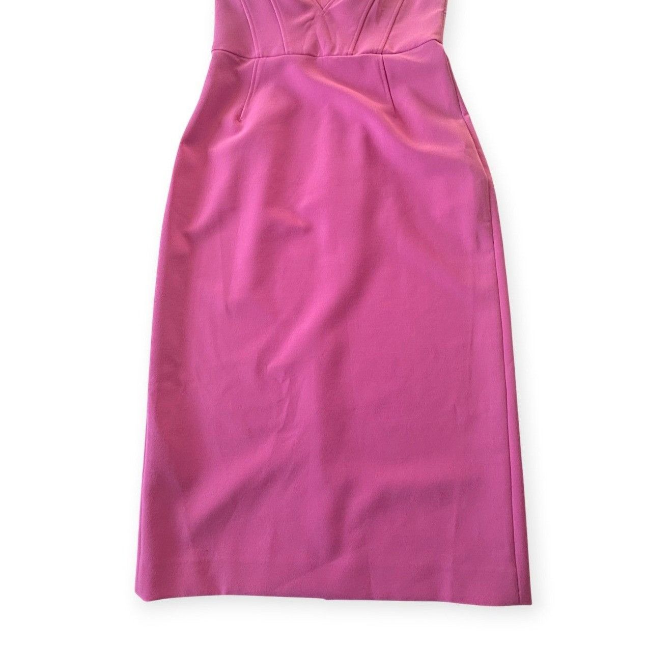 Prabal Gurung NWT Prabal Gurung Pink Sculpted Sweetheart Sheath Midi Dres Size M / US 6-8 / IT 42-44 - 8 Thumbnail