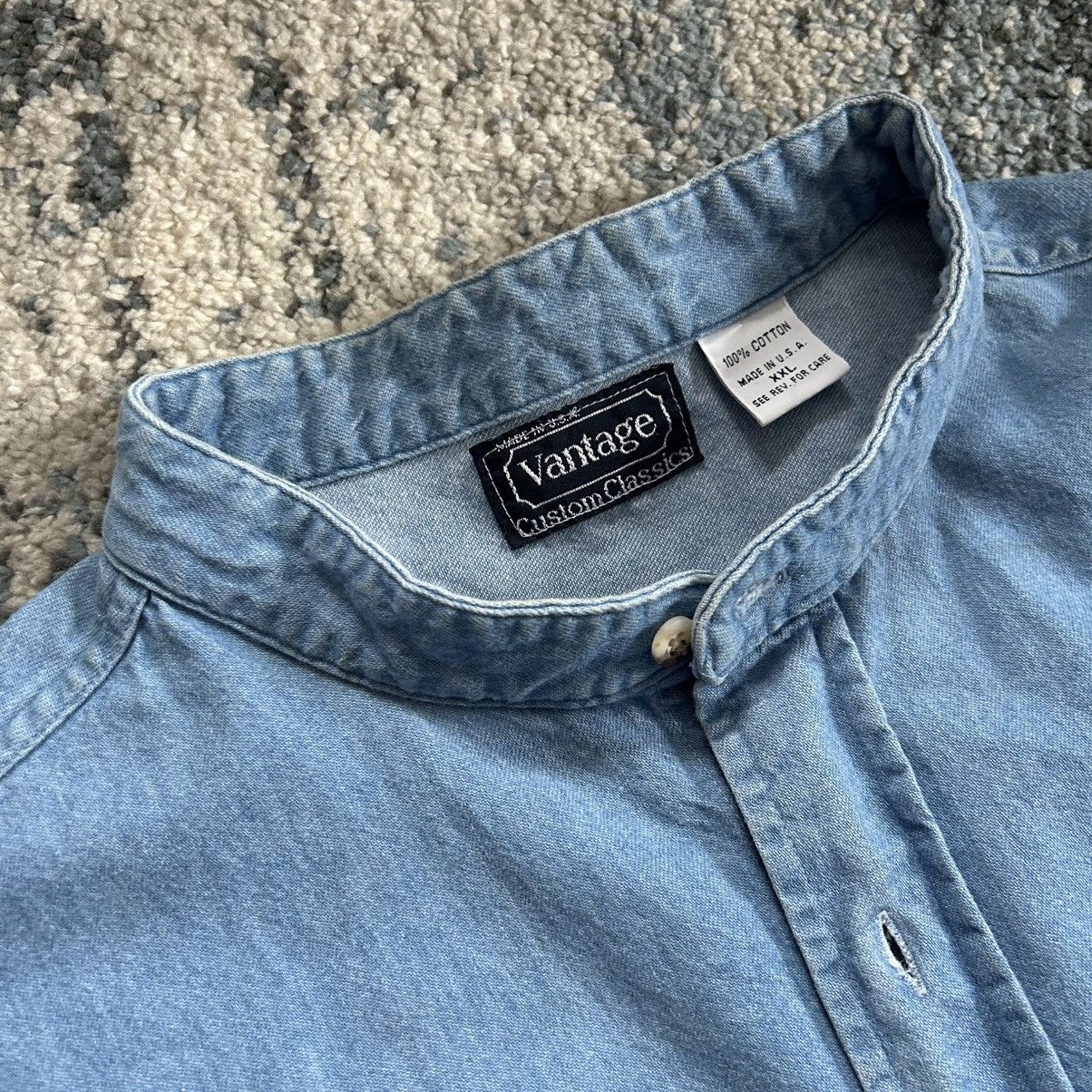 Reebok 90s UNiVERSiTY of ViRGiNiA CAVALiERS FOOTBALL DENiM MANDARiN Size US XXL / EU 58 / 5 - 2 Thumbnail