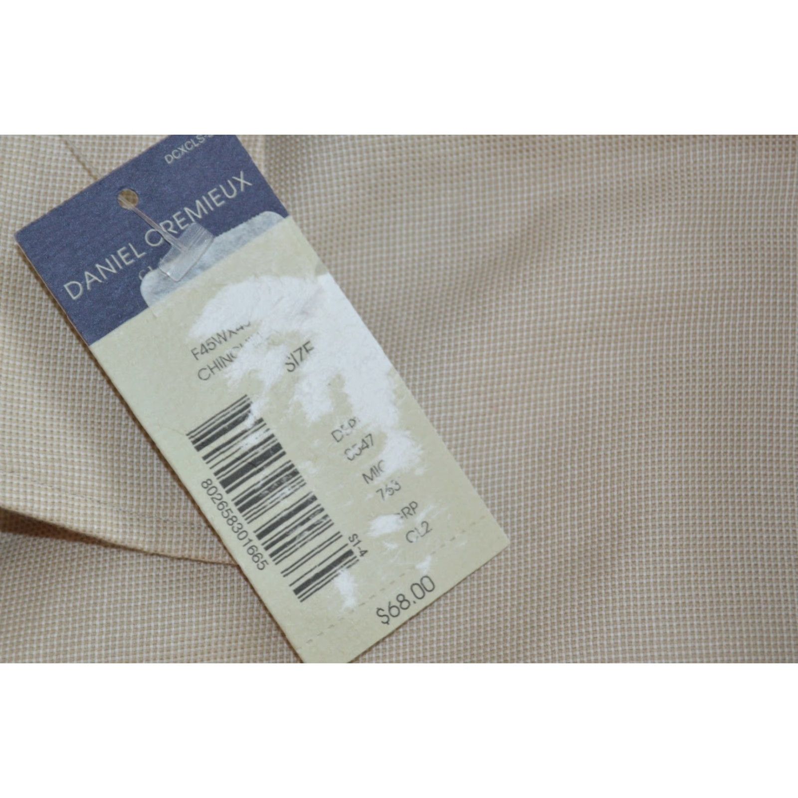 Cremieux Daniel Cremieux Collection Men's XL Button-Up Shirt Beige Cotton NWT Mustique Size US XL / EU 56 / 4 - 6 Thumbnail
