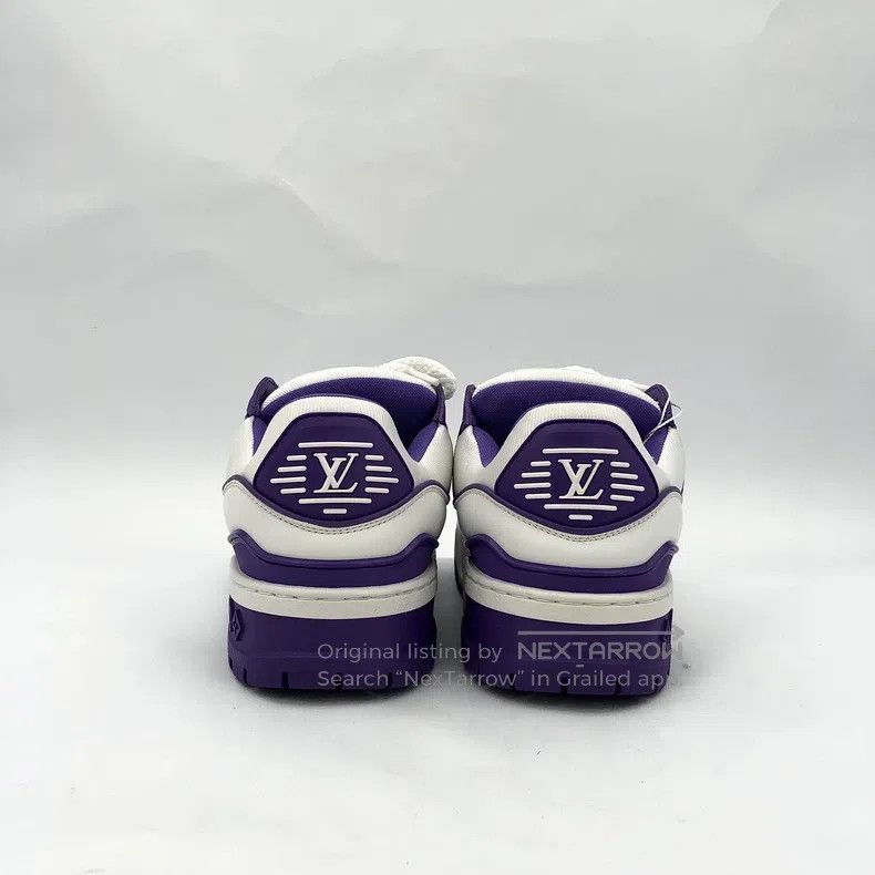 Louis Vuitton Louis Vuitton Trainer Maxi Small Fat Ding White Logo Lace- Size US 7.5 / IT 37.5 - 4 Thumbnail