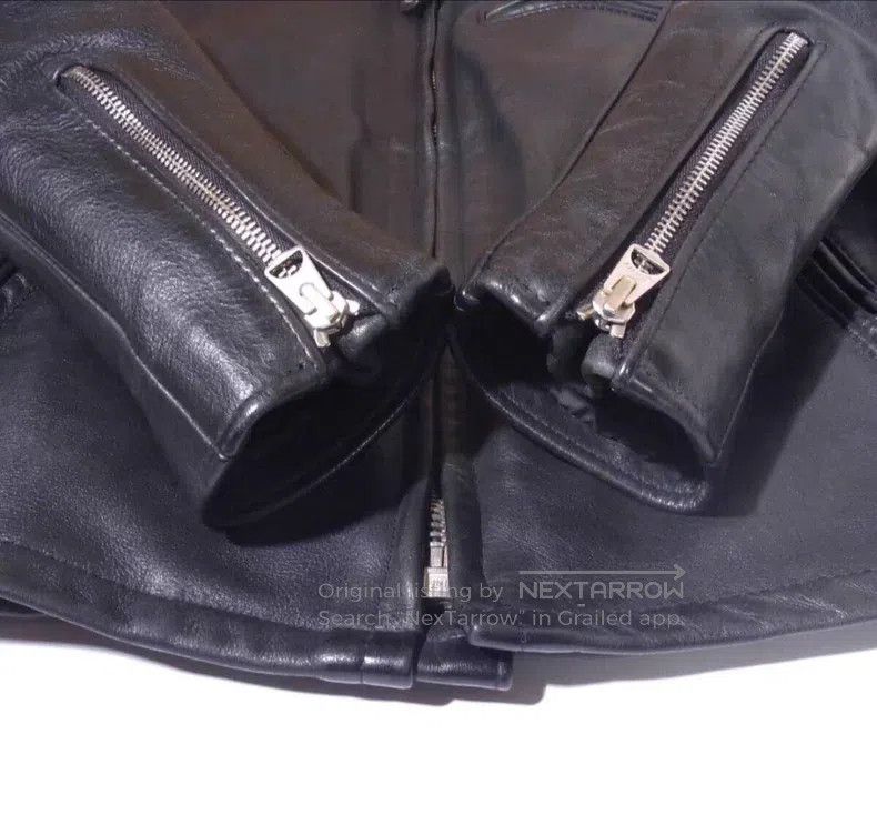 Other Straight stand-up collar leather jacket Size US XS / EU 42 / 0 - 4 Thumbnail